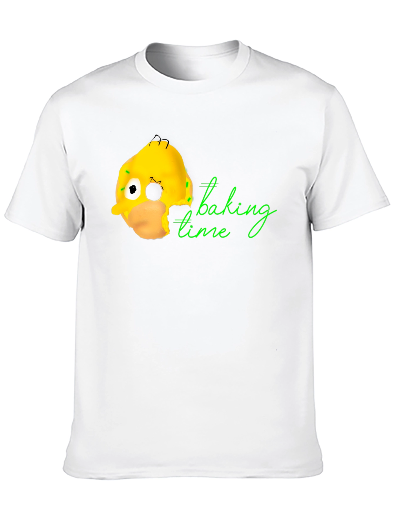 Homer Donut Baking Time Black T-Shirt