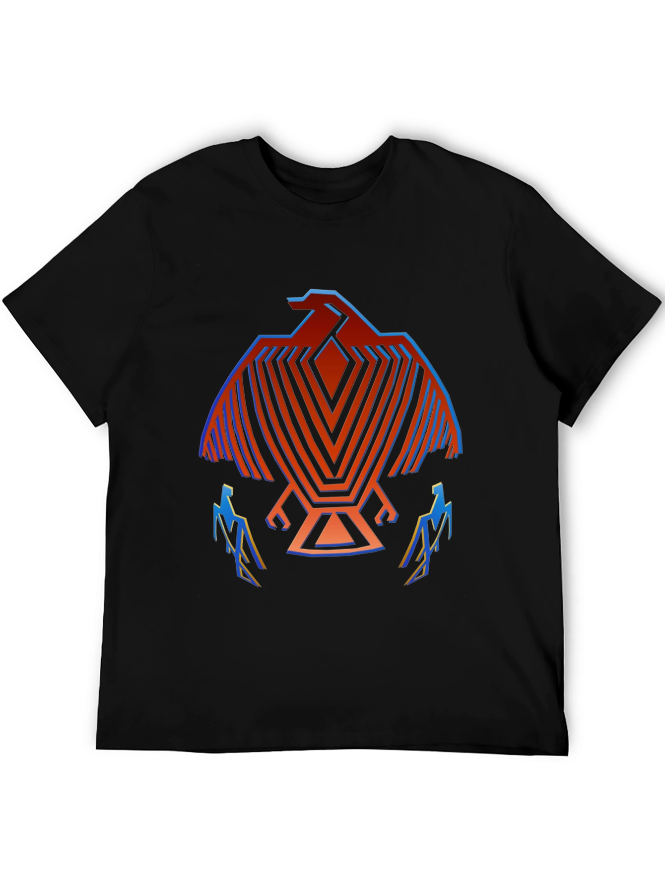 Geometric Bird Graphic T-Shirt