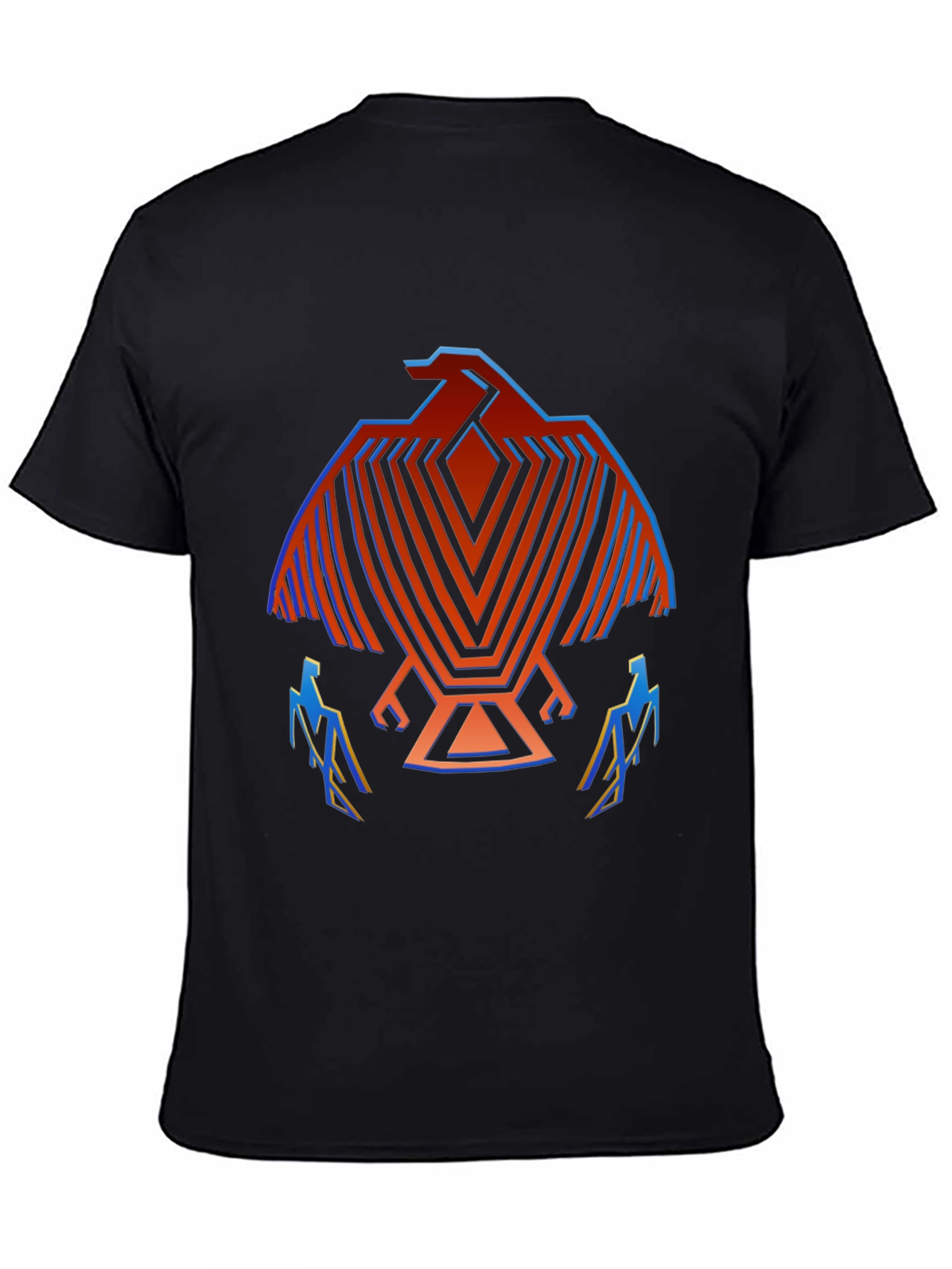 Geometric Bird Graphic T-Shirt