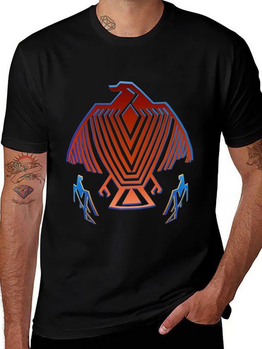 Geometric Bird Graphic T-Shirt
