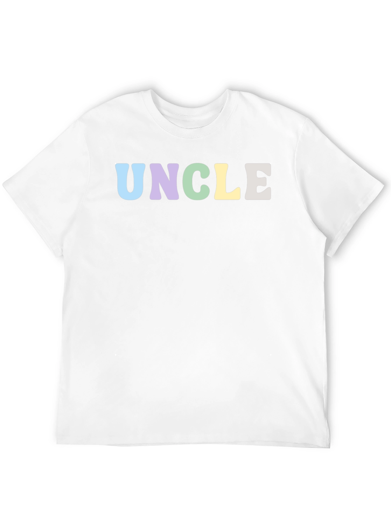 Pastel Uncle T-Shirt - Black Crew Neck