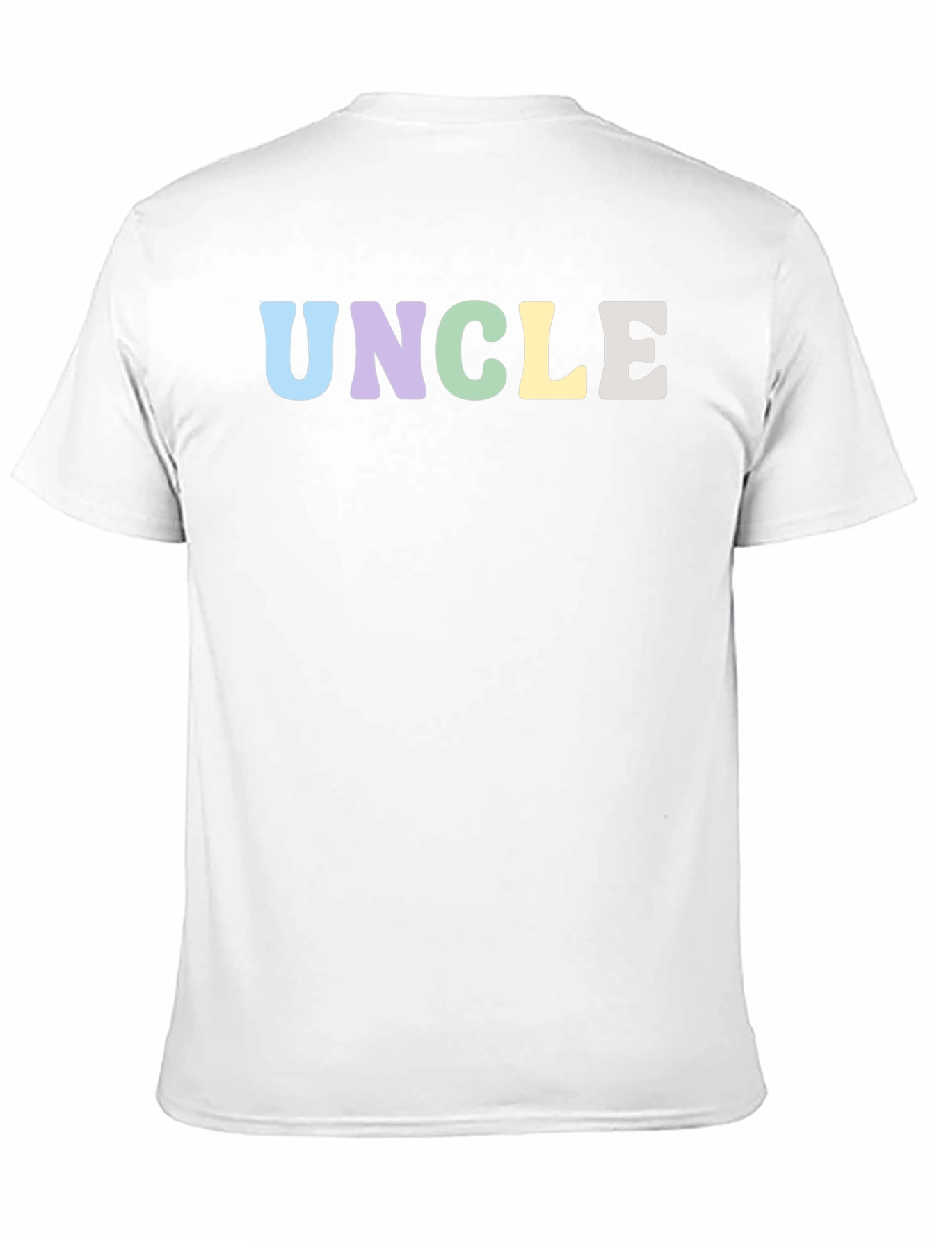 Pastel Uncle T-Shirt - Black Crew Neck
