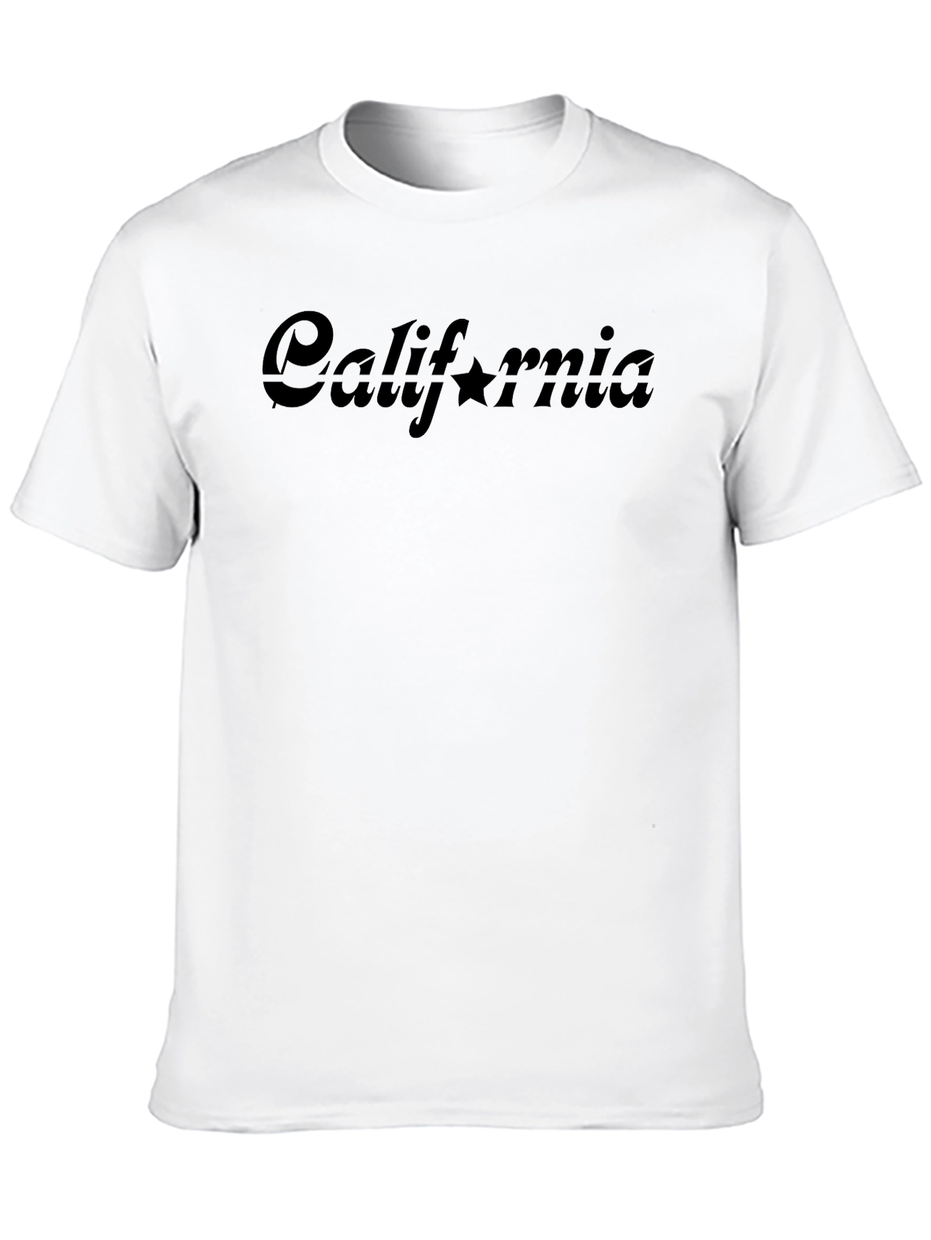California Star Graphic Black T-Shirt