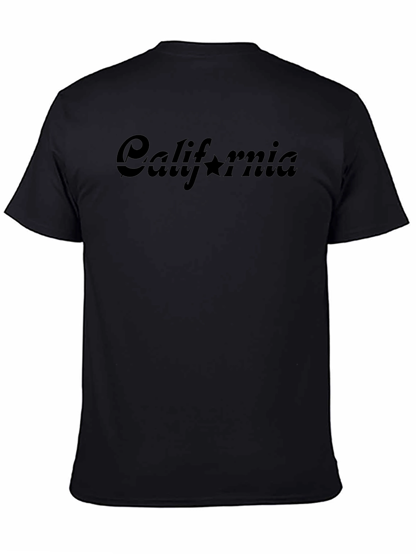 California Star Graphic Black T-Shirt