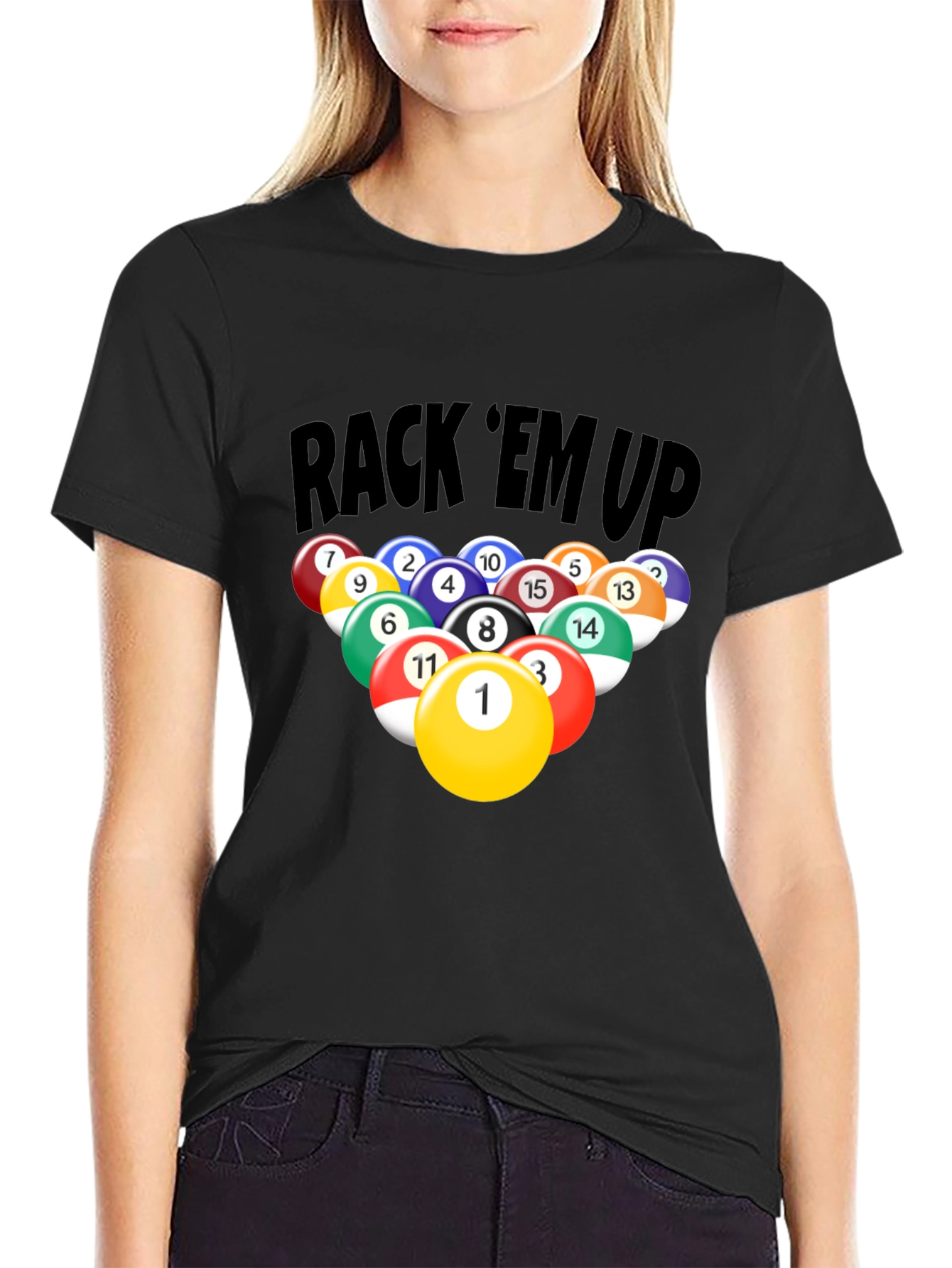 Rack Em Up Billiards Graphic T-Shirt