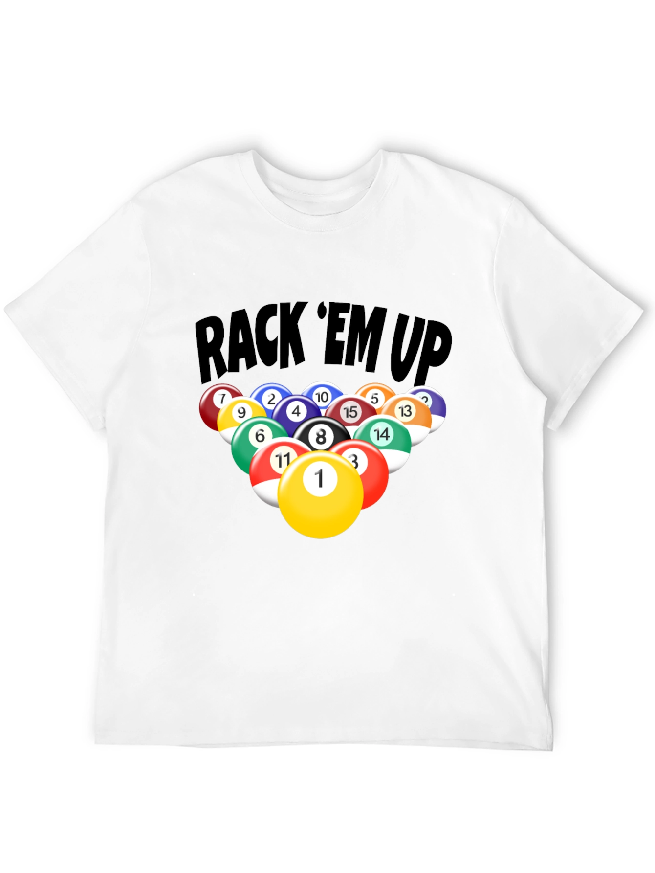 Rack Em Up Billiards Graphic T-Shirt