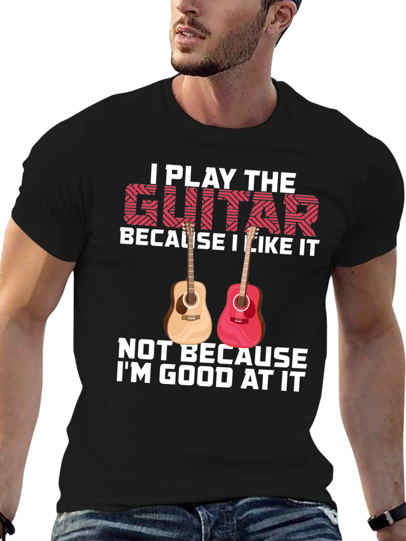 I Play the Guitar Graphic Tee
