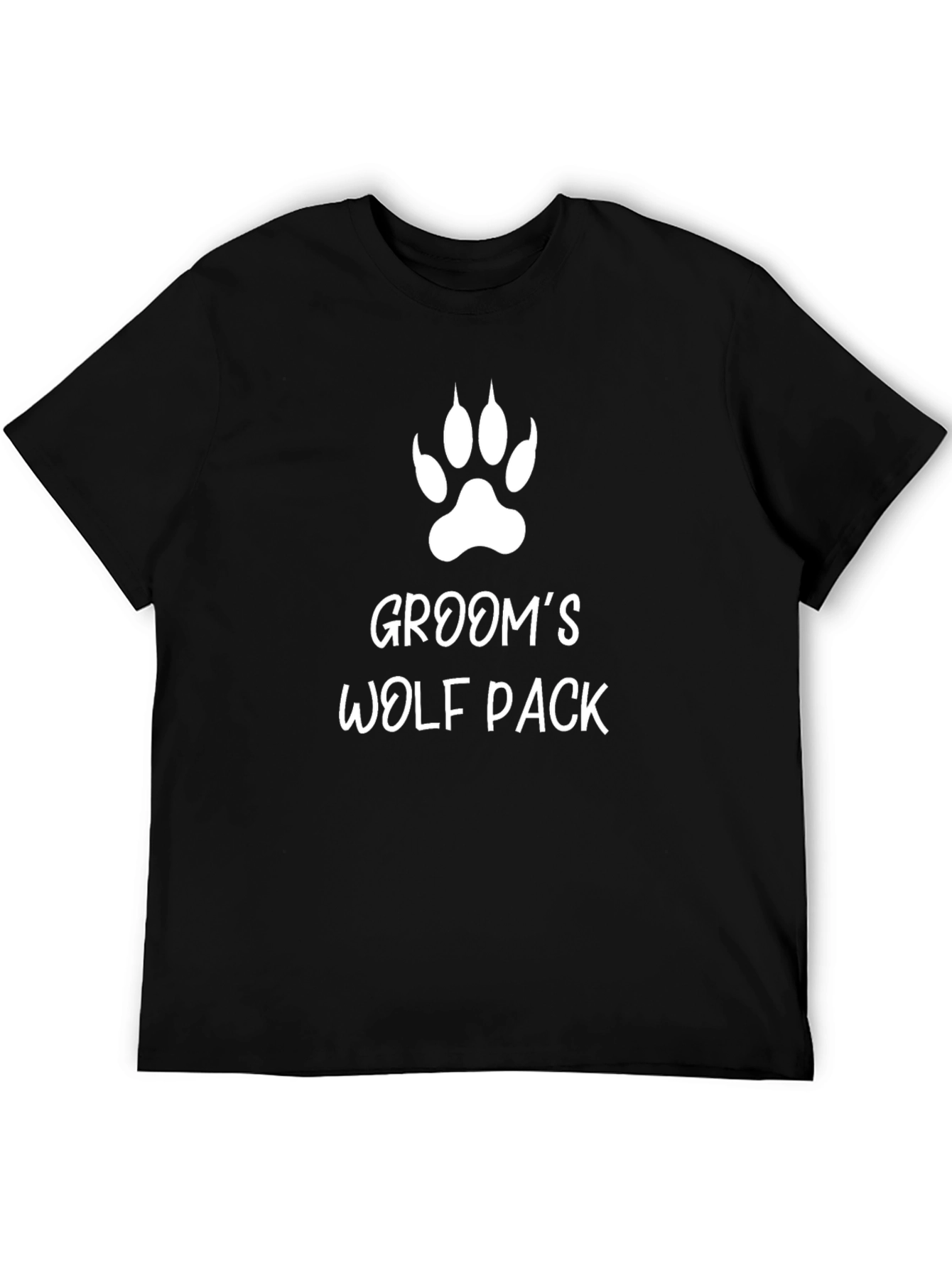 Grooms Wolf Pack Black T-Shirt
