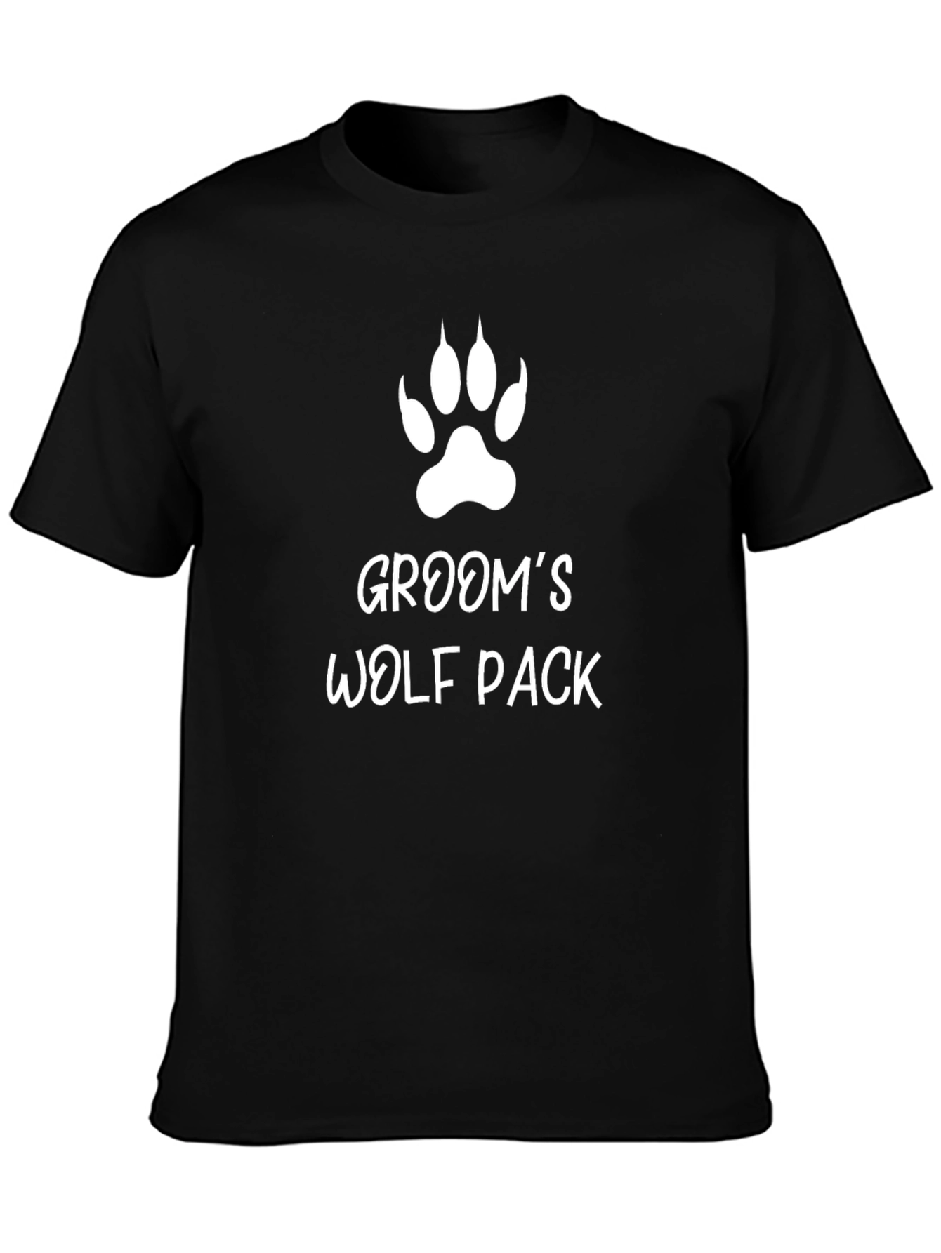 Grooms Wolf Pack Black T-Shirt