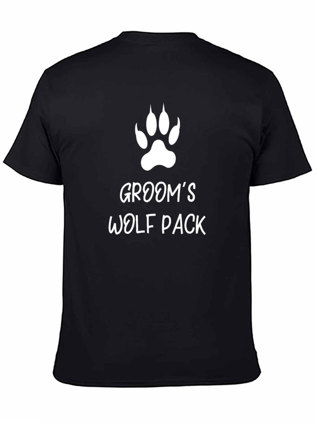 Grooms Wolf Pack Black T-Shirt