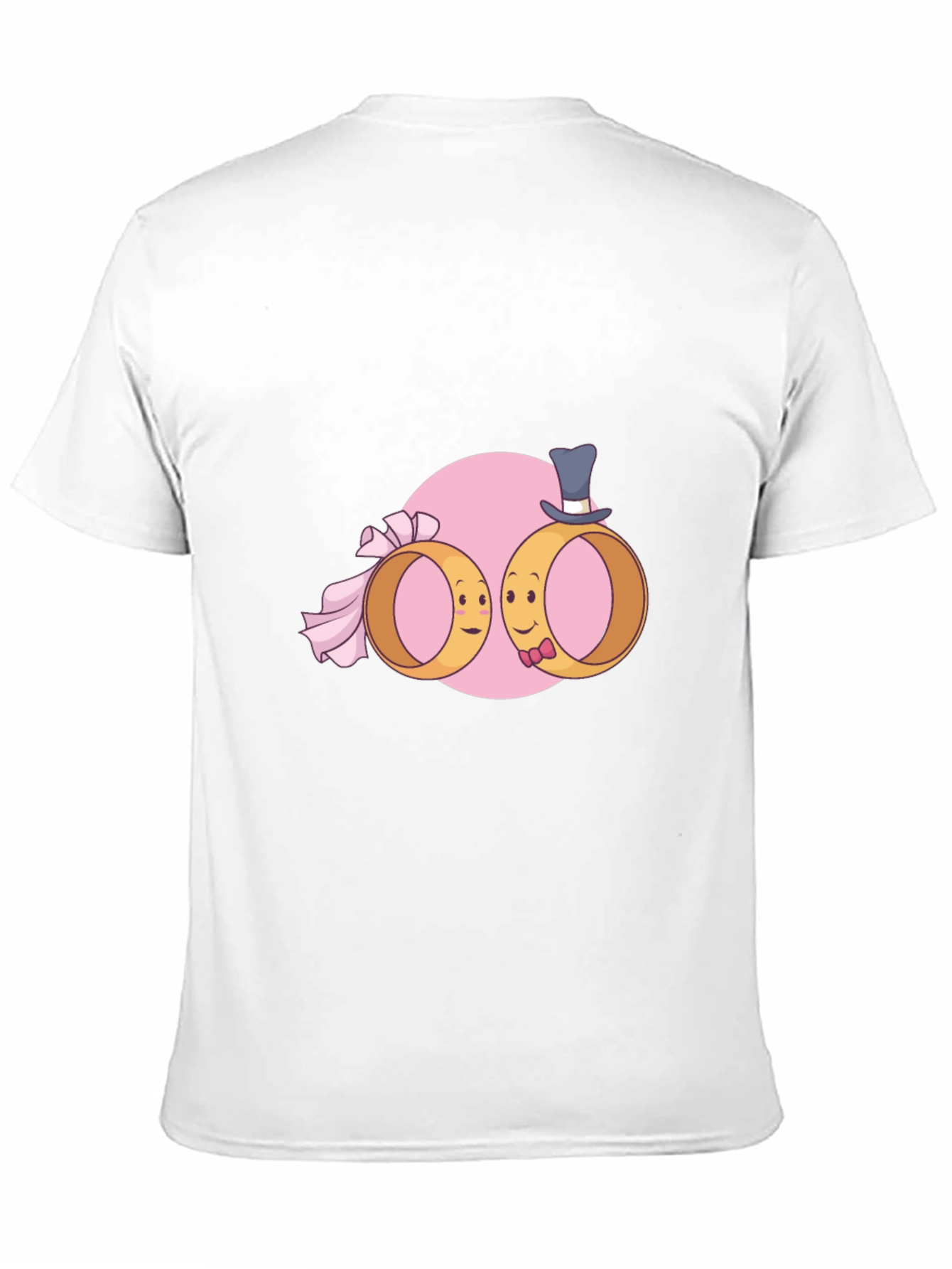 Wedding Rings Cartoon Graphic T-Shirt
