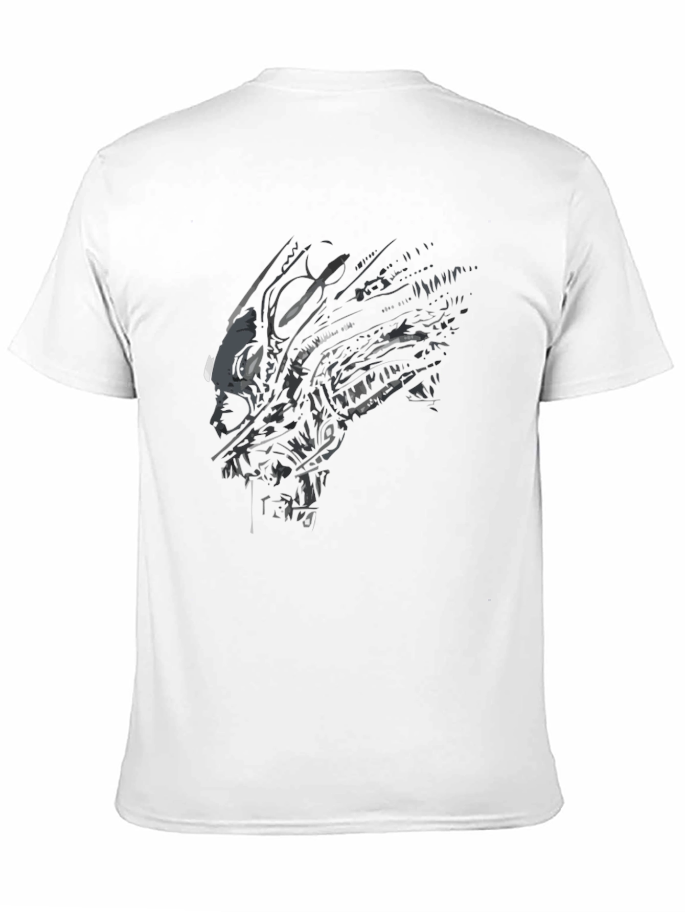 Alien Xenomorph Graphic Print Black T-Shirt