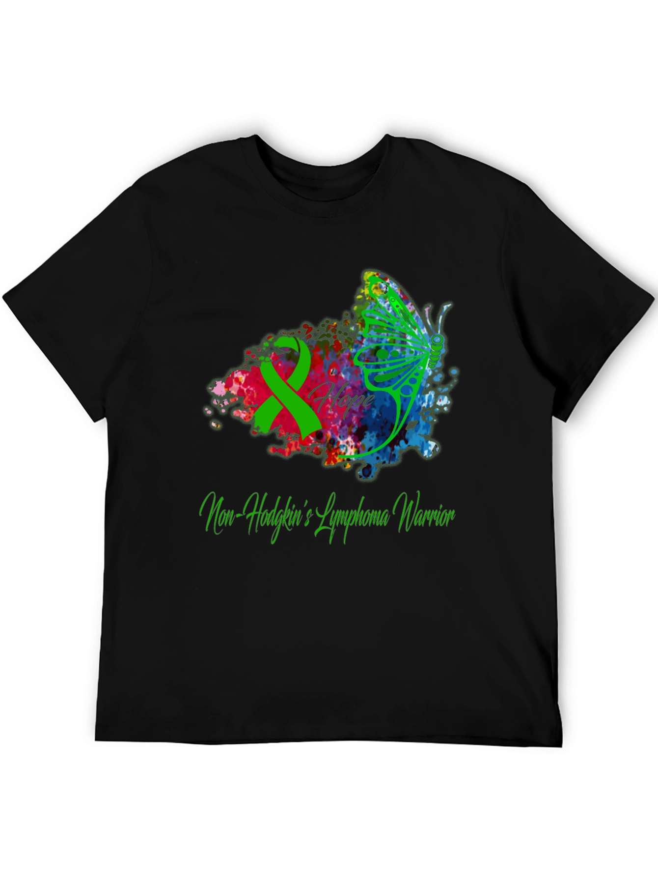 Non-Hodgkins Lymphoma Warrior T-Shirt - Hope Butterfly