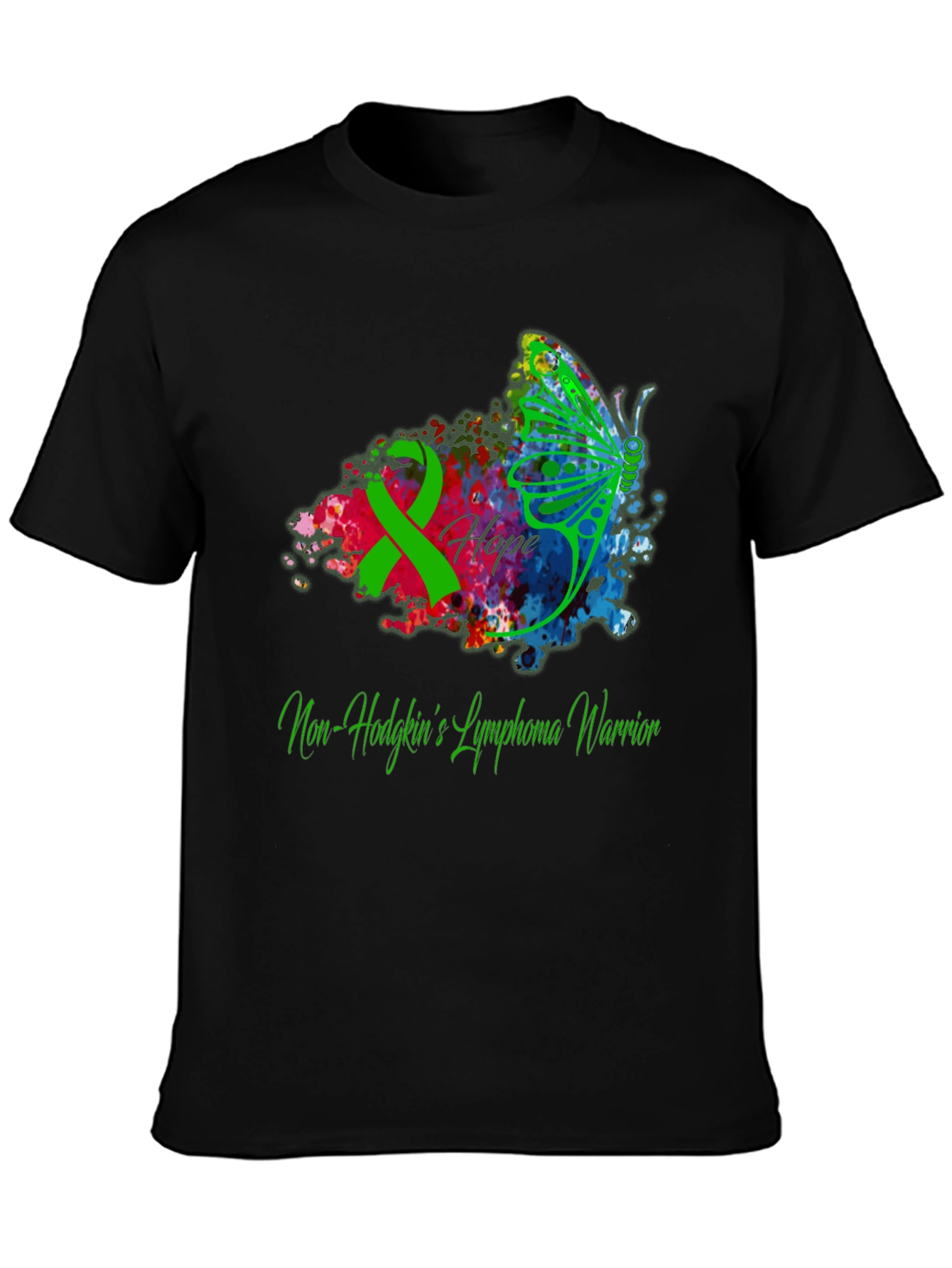 Non-Hodgkins Lymphoma Warrior T-Shirt - Hope Butterfly