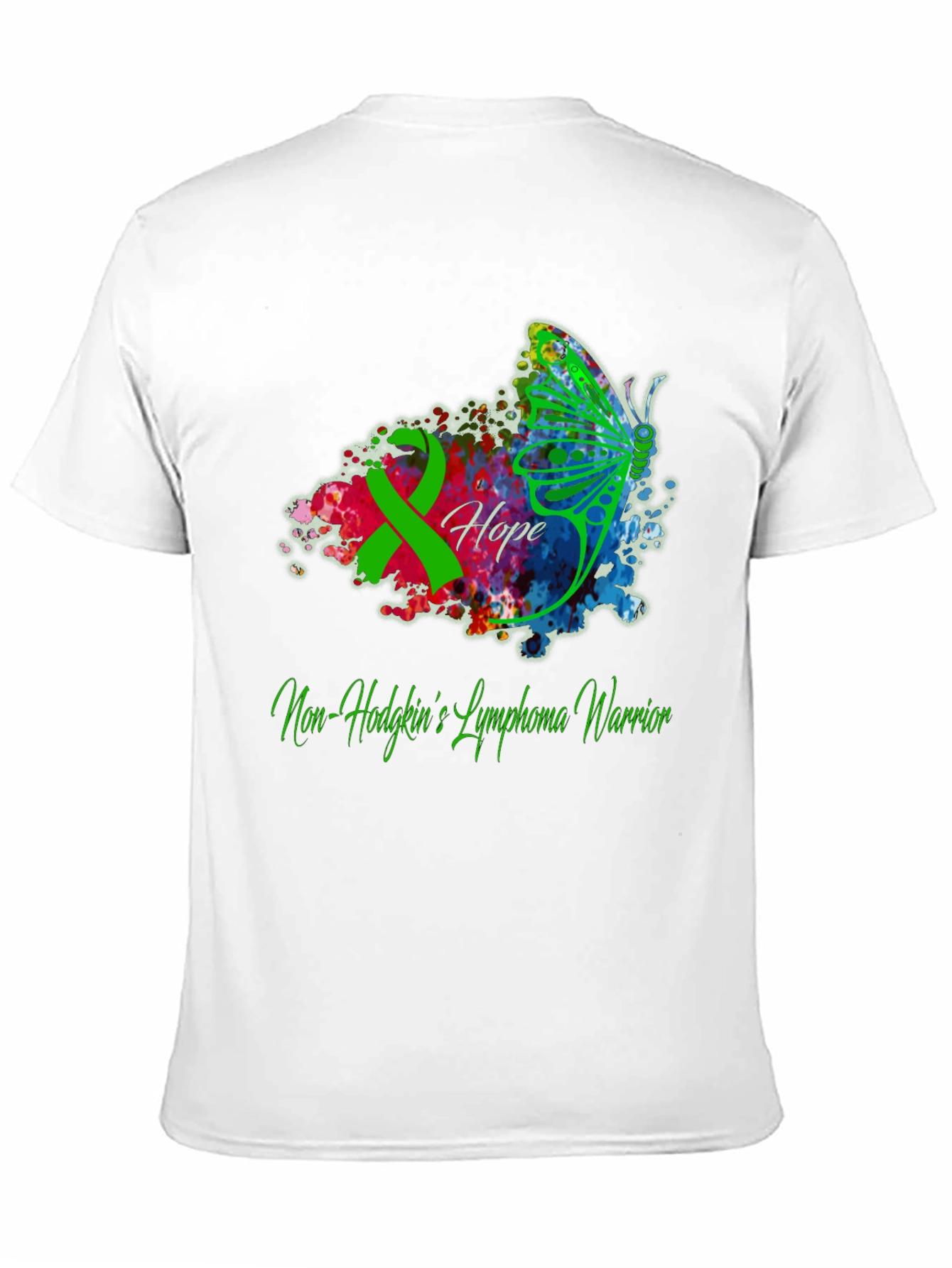 Non-Hodgkins Lymphoma Warrior T-Shirt - Hope Butterfly