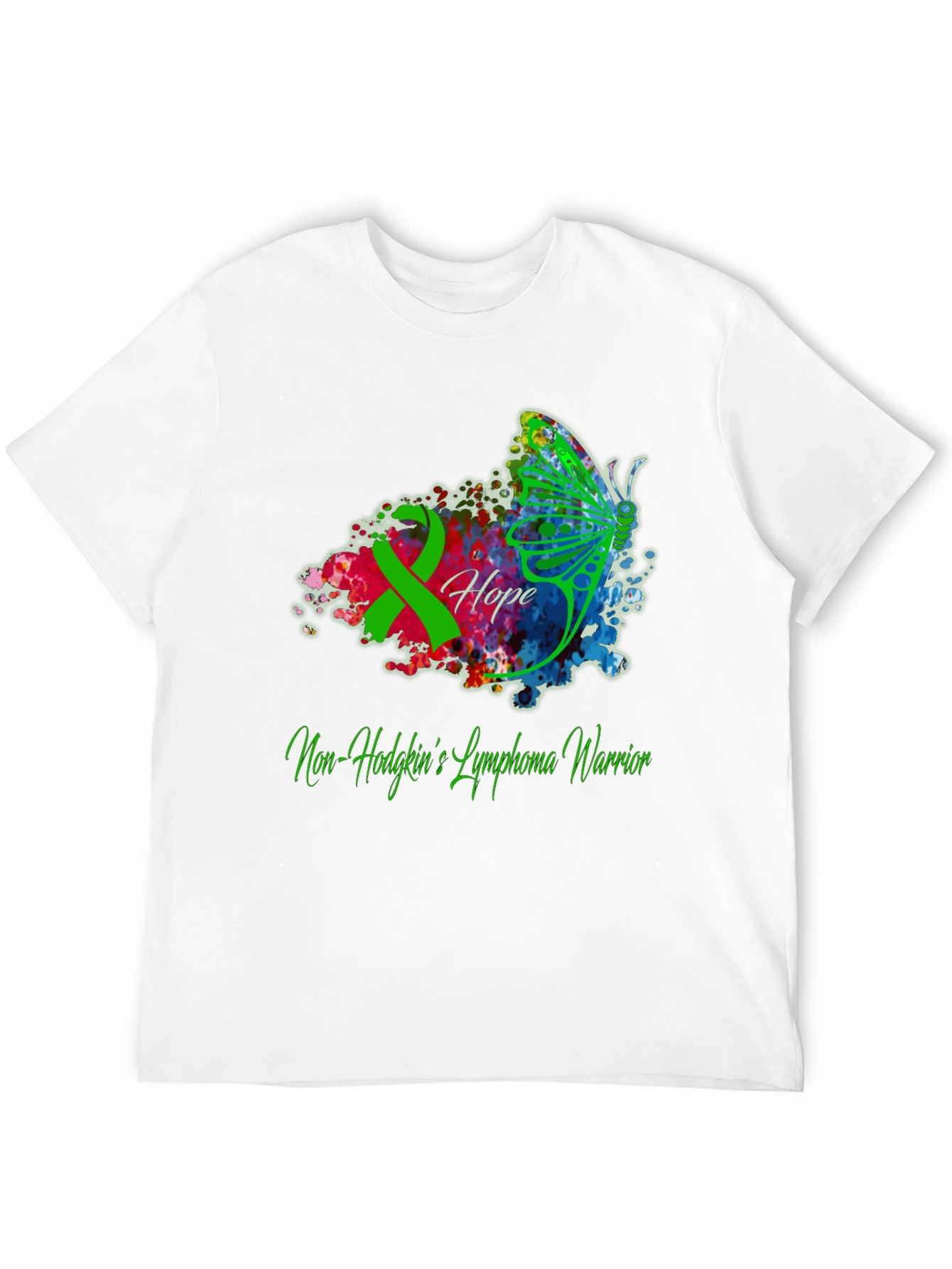 Non-Hodgkins Lymphoma Warrior T-Shirt - Hope Butterfly