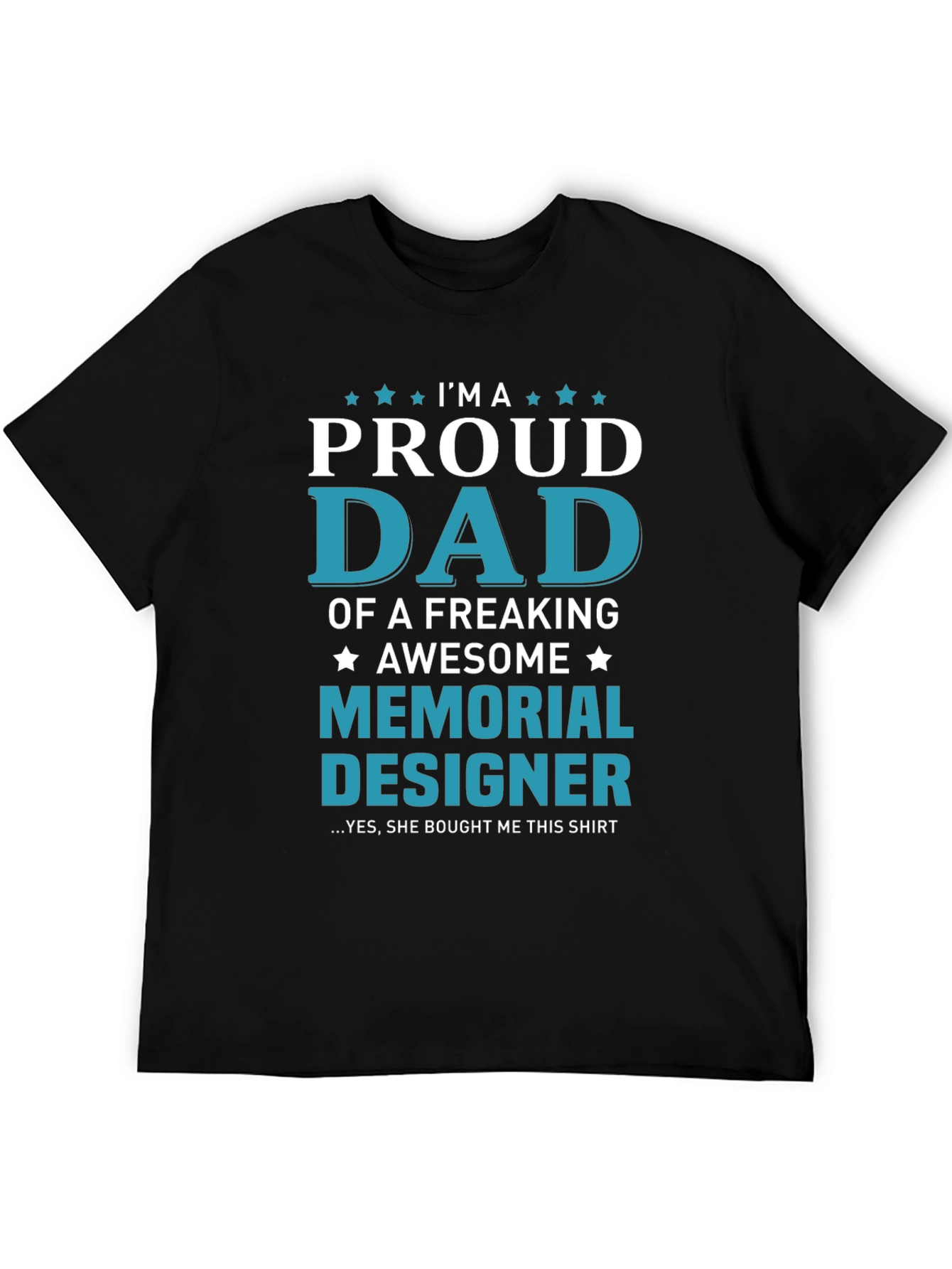 Proud Dad Memorial Designer T-Shirt
