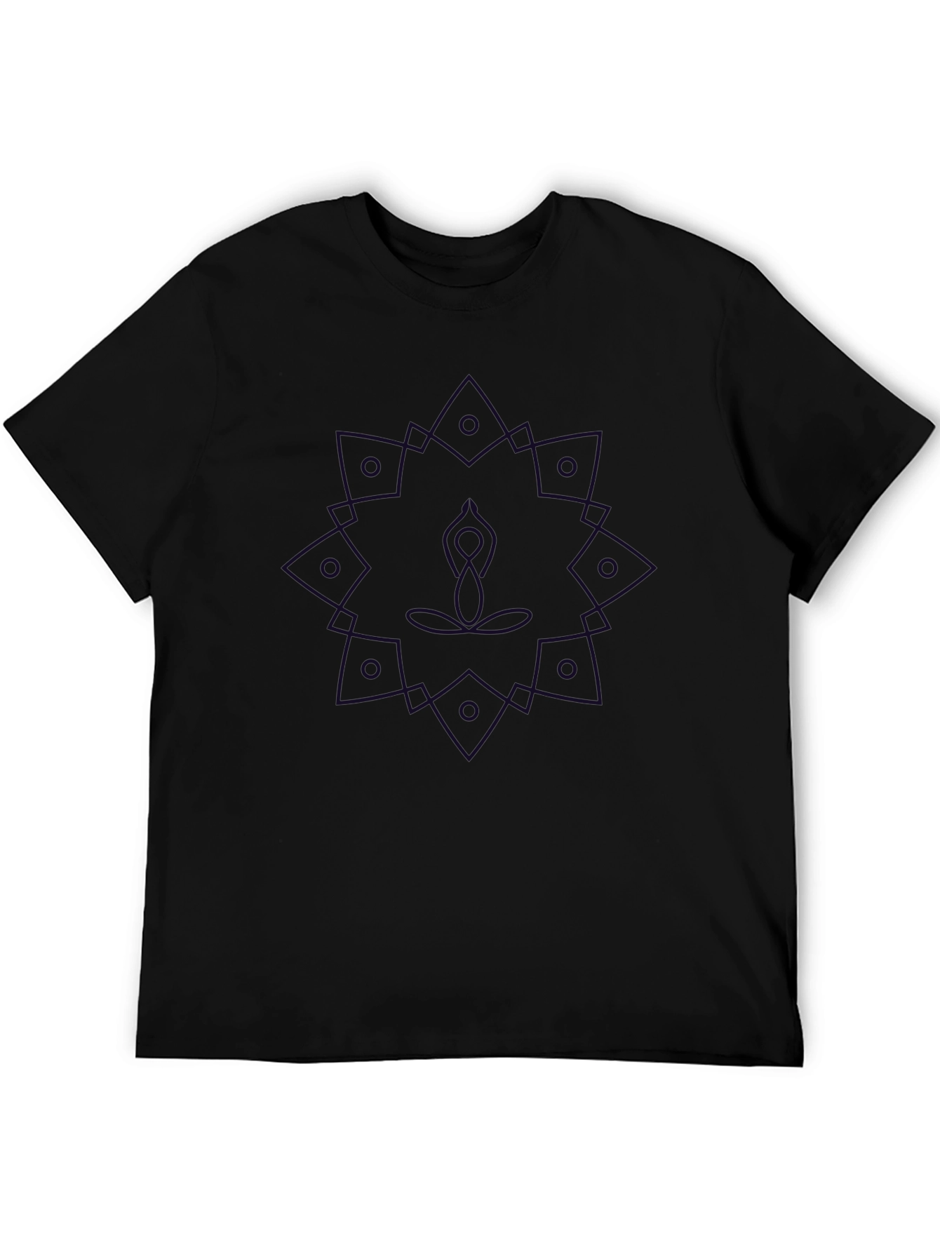 Geometric Mandala Yoga Graphic T-Shirt
