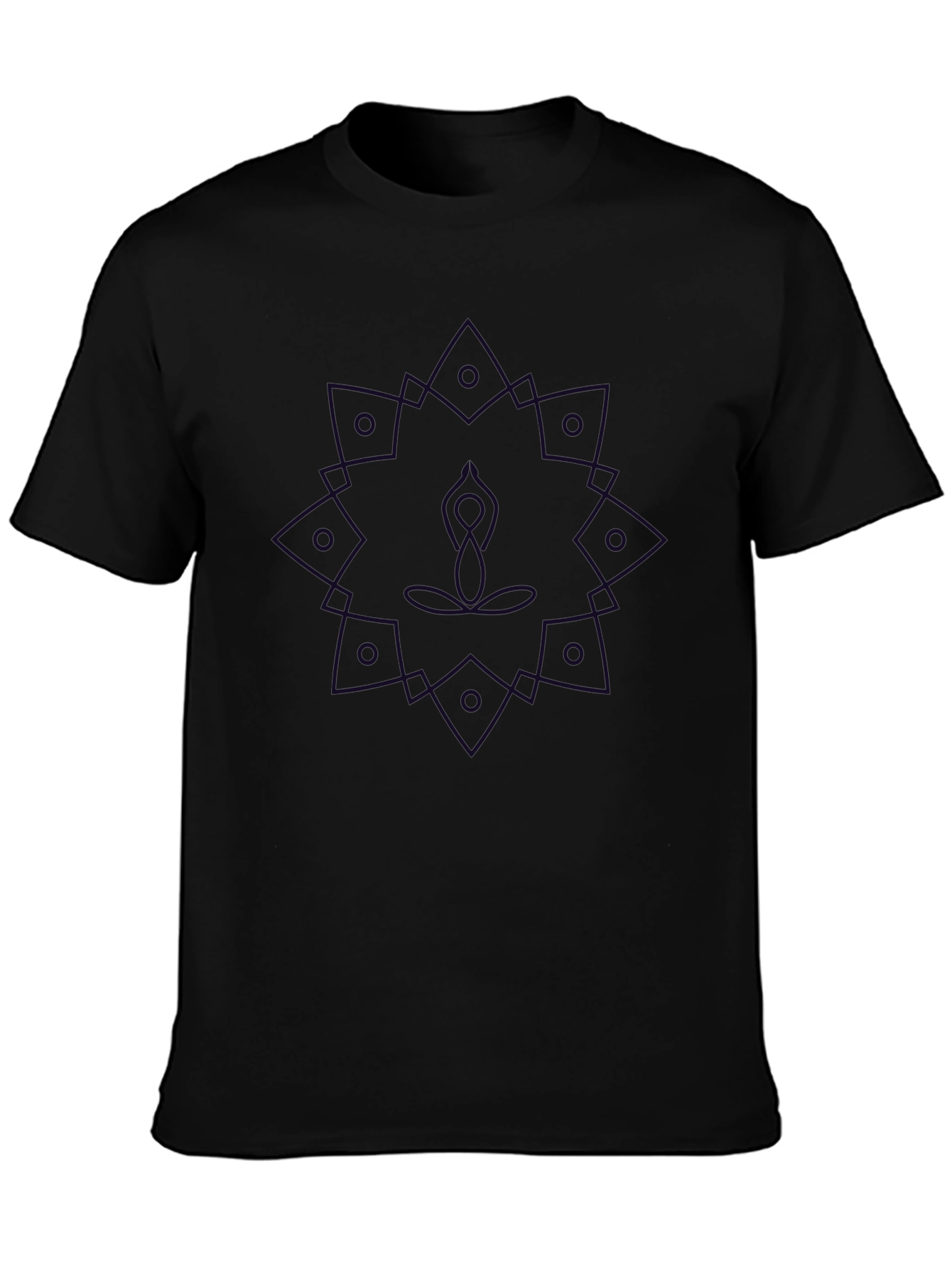 Geometric Mandala Yoga Graphic T-Shirt