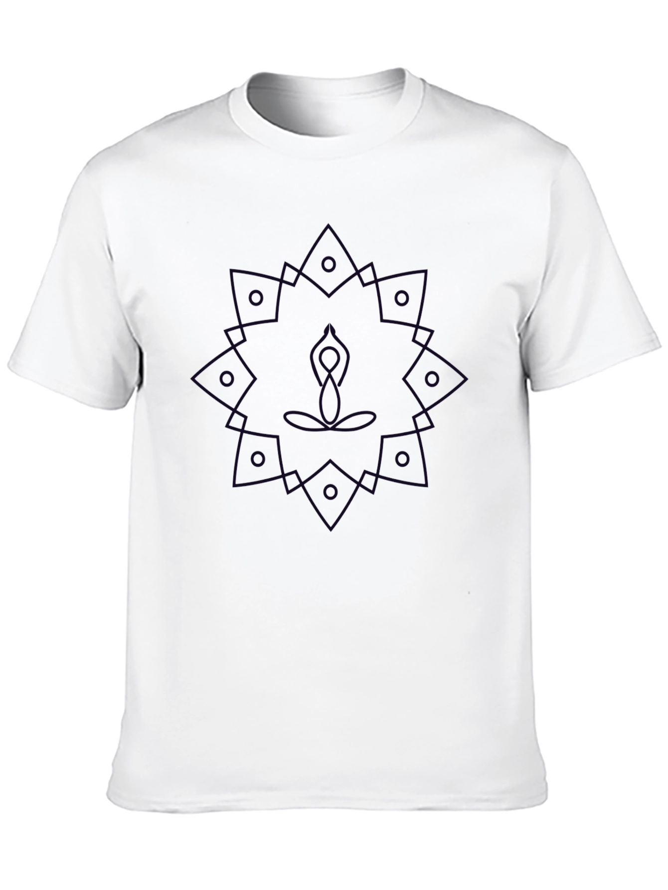Geometric Mandala Yoga Graphic T-Shirt