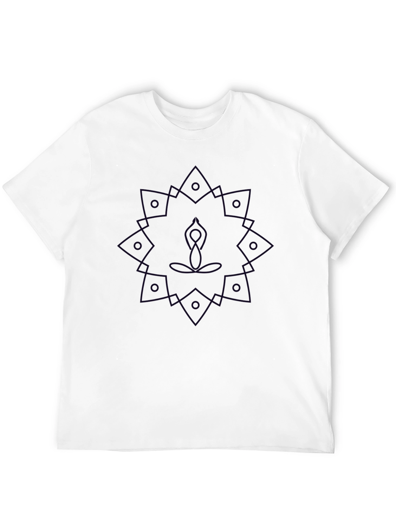 Geometric Mandala Yoga Graphic T-Shirt