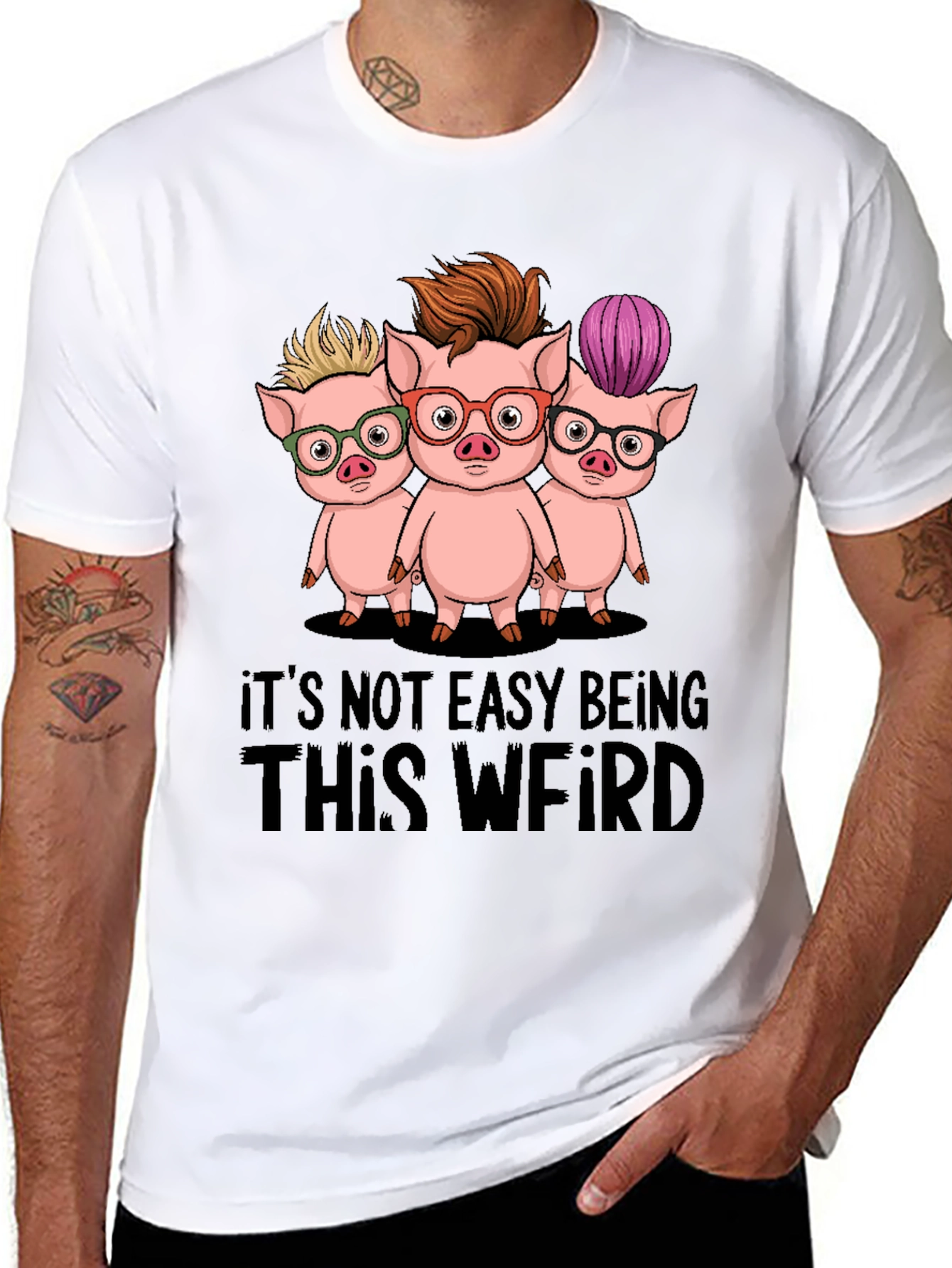Funny Its Not Easy Being This Weird Pig T-Shirt