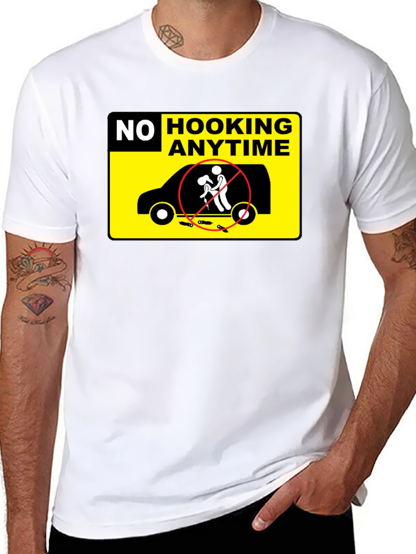 No Hooking Anytime T-Shirt Funny Humor Tee