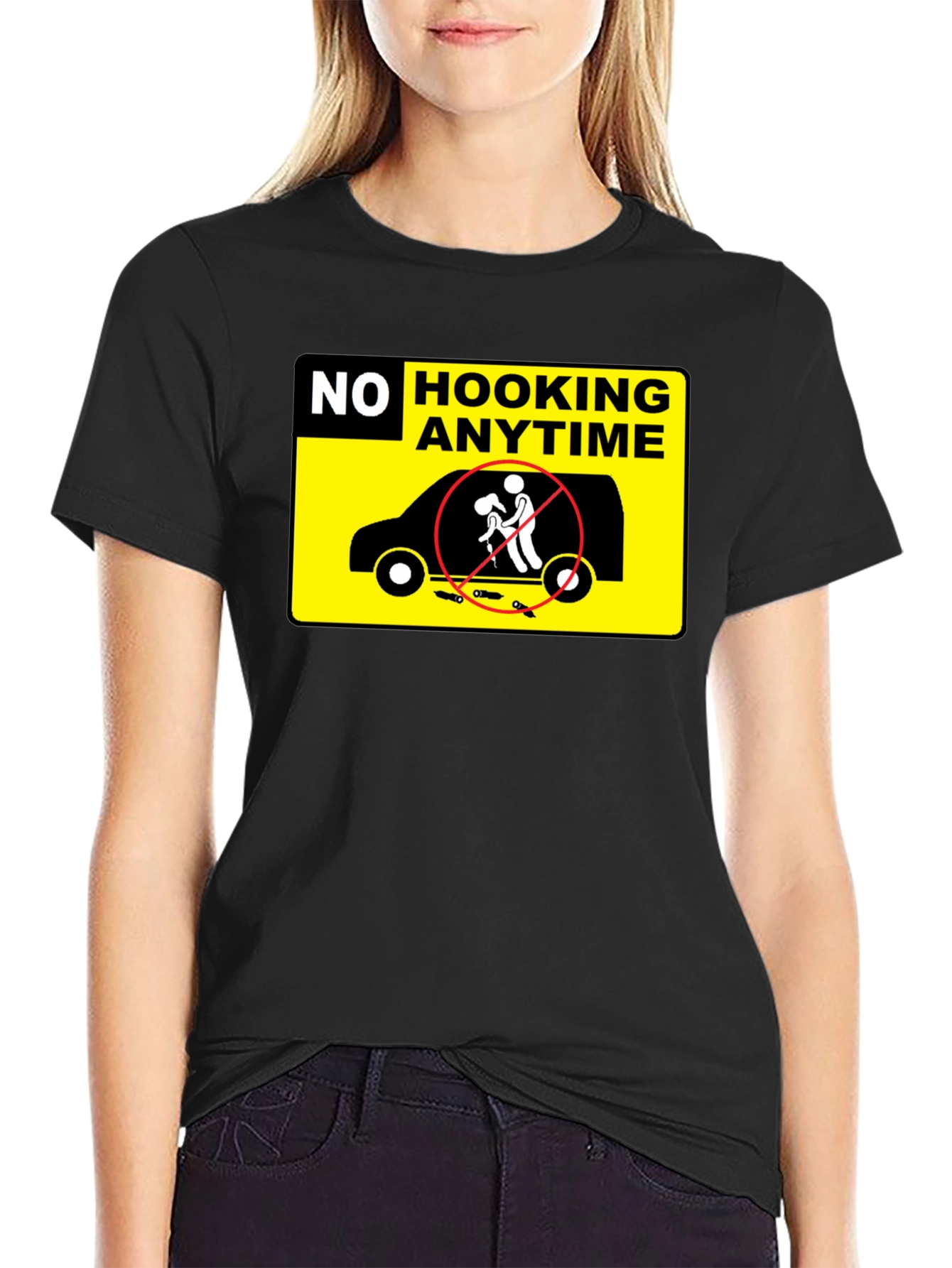 No Hooking Anytime T-Shirt Funny Humor Tee