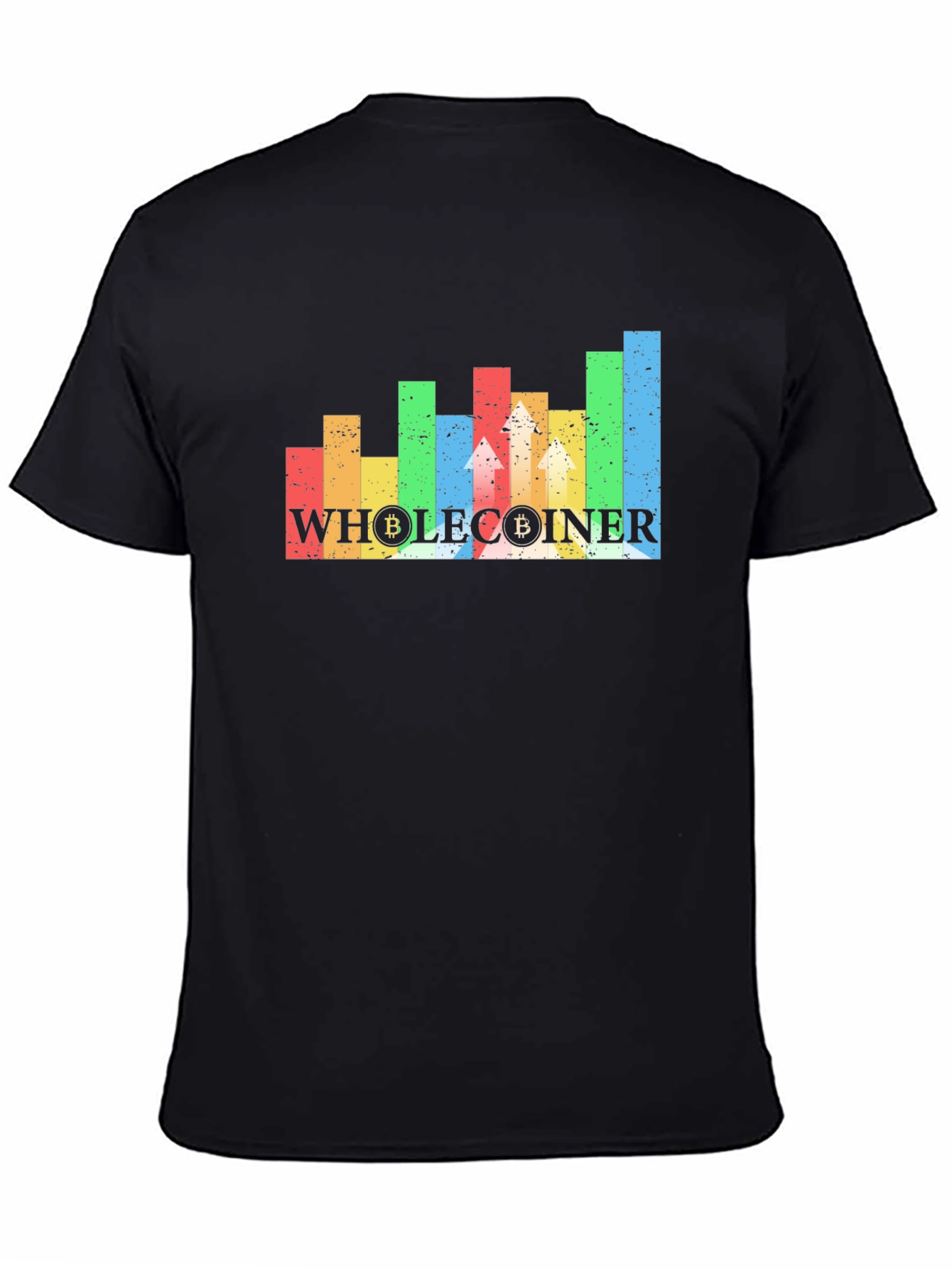 Wholecoiner Bitcoin Crypto Black T-Shirt