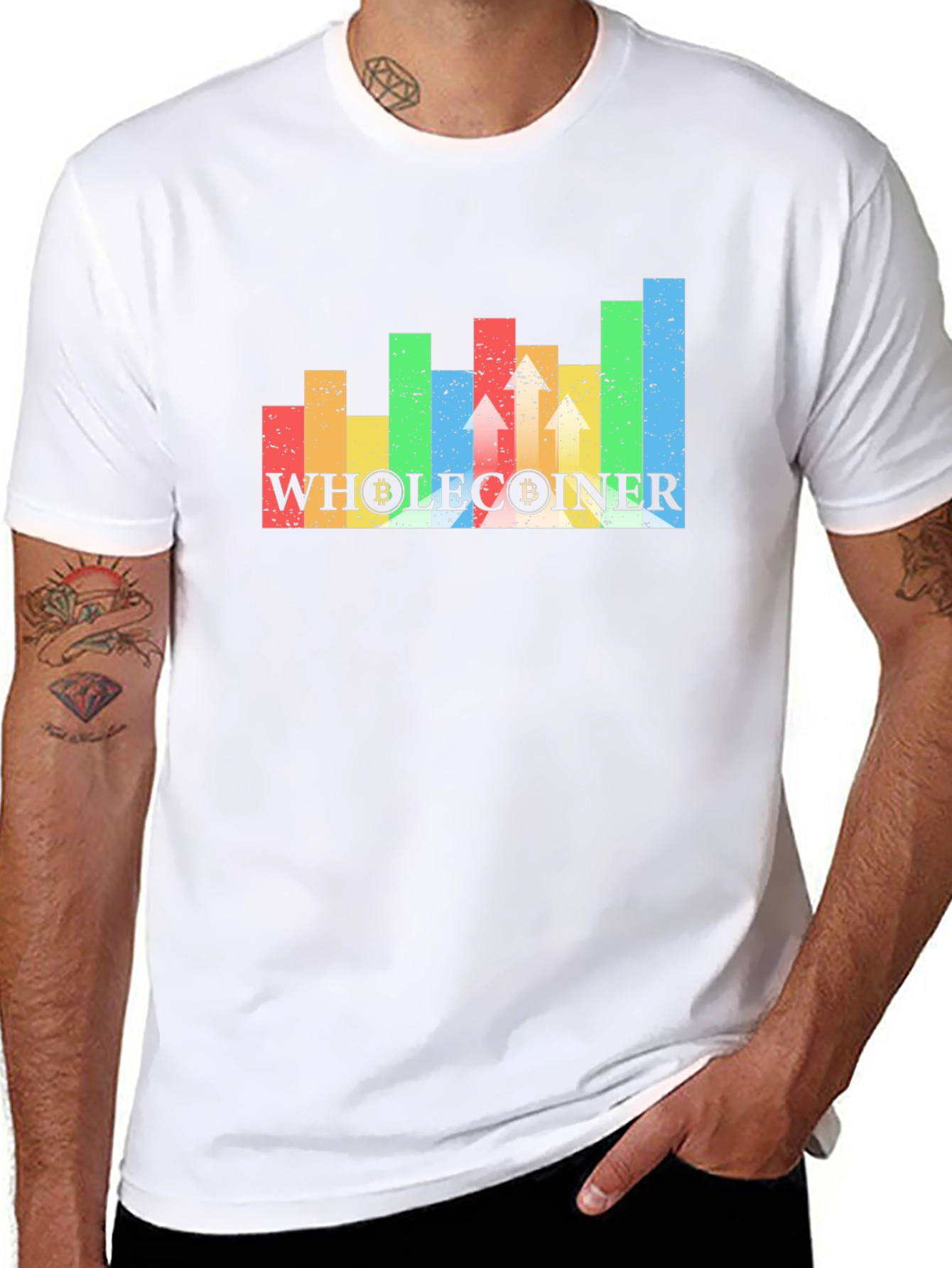 Wholecoiner Bitcoin Crypto Black T-Shirt