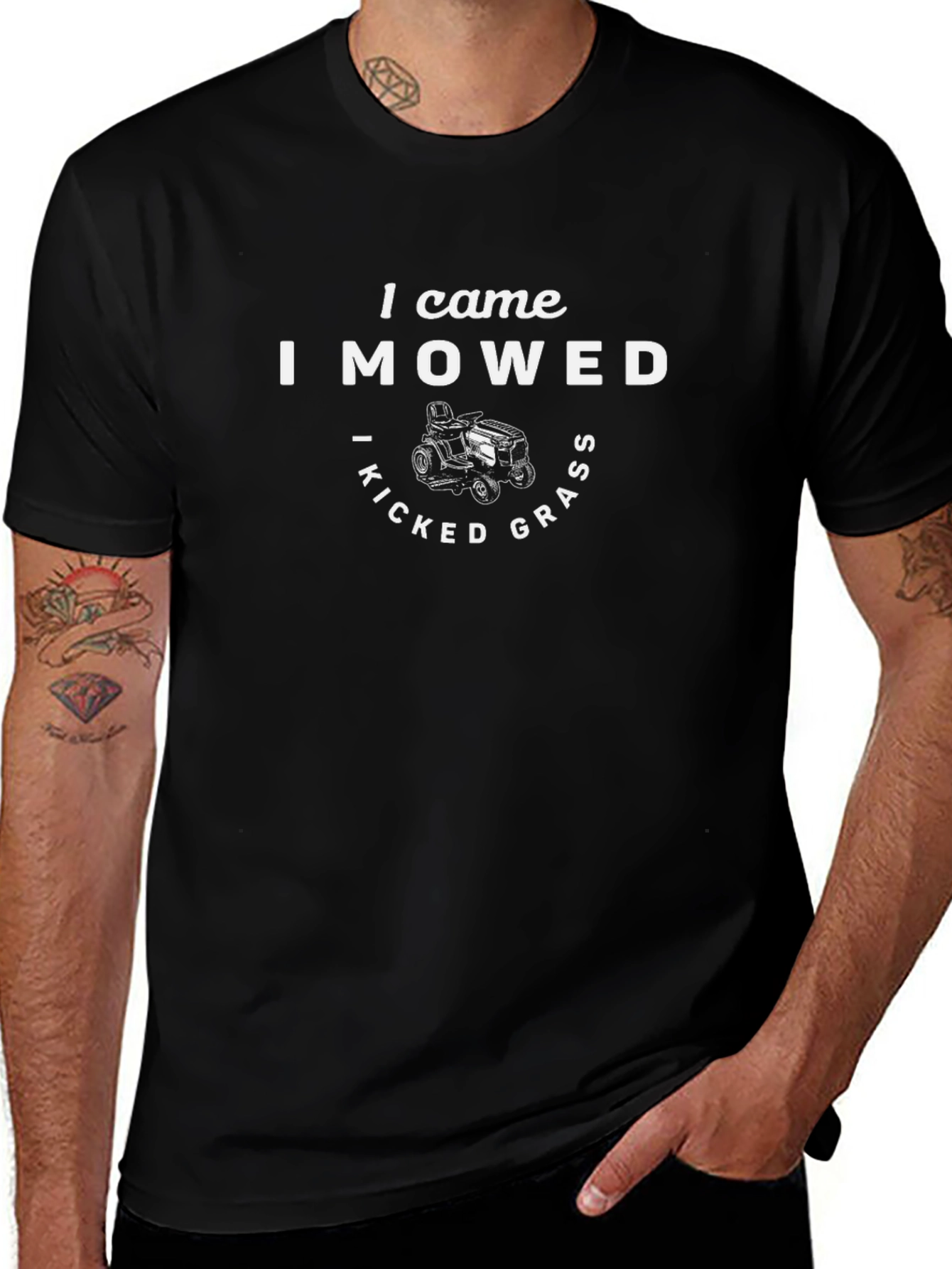 I Came I Mowed I Kicked Grass Funny T-Shirt