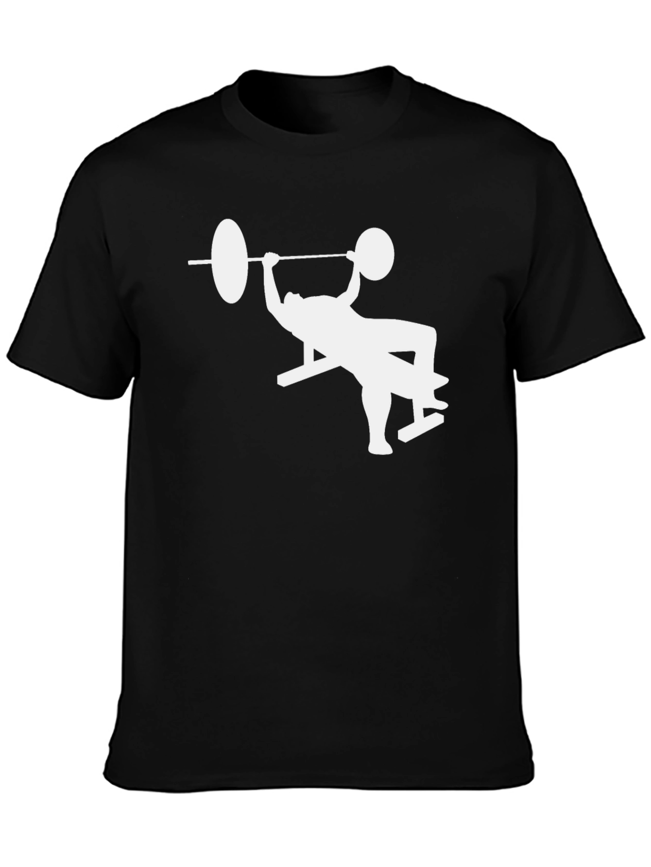 Bench Press Workout Graphic Tee - Black
