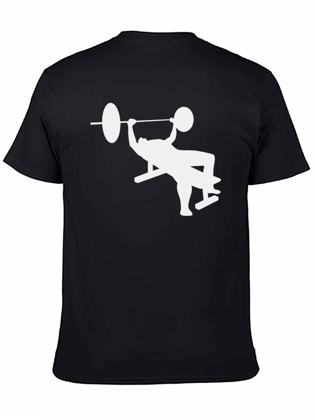 Bench Press Workout Graphic Tee - Black