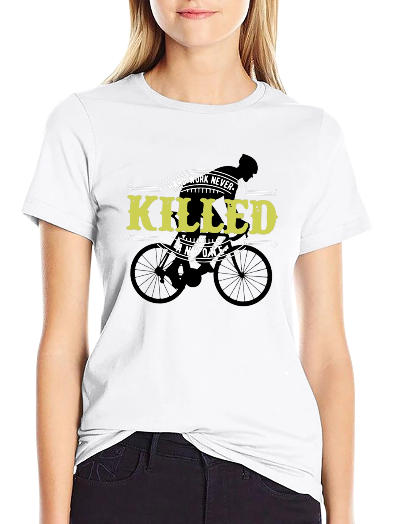 Hard Work Never Killed Anyone Cycling T-Shirt