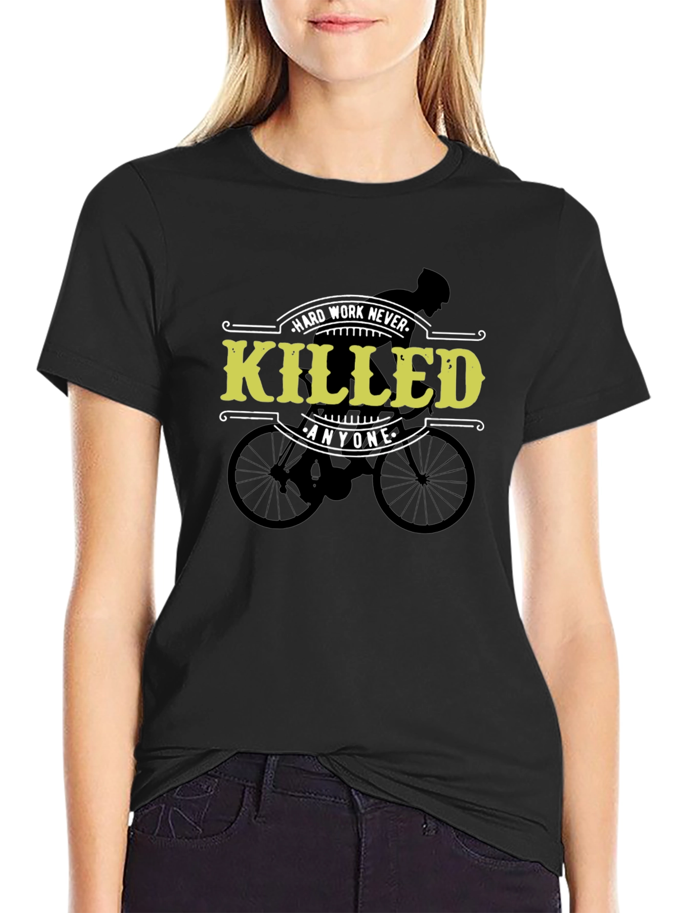 Hard Work Never Killed Anyone Cycling T-Shirt