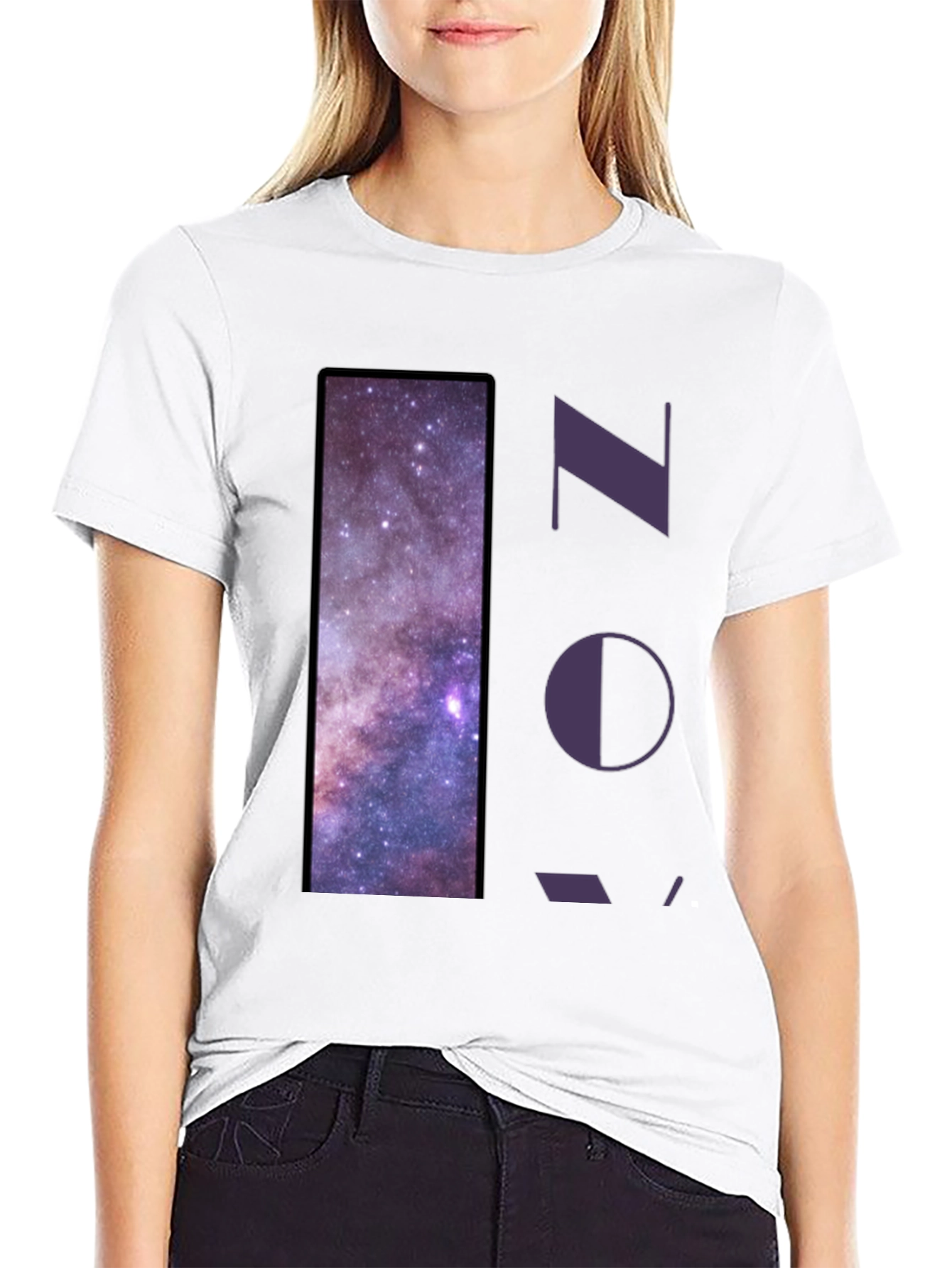 Nebula Print Graphic Tee - Stylish Unisex T-Shirt