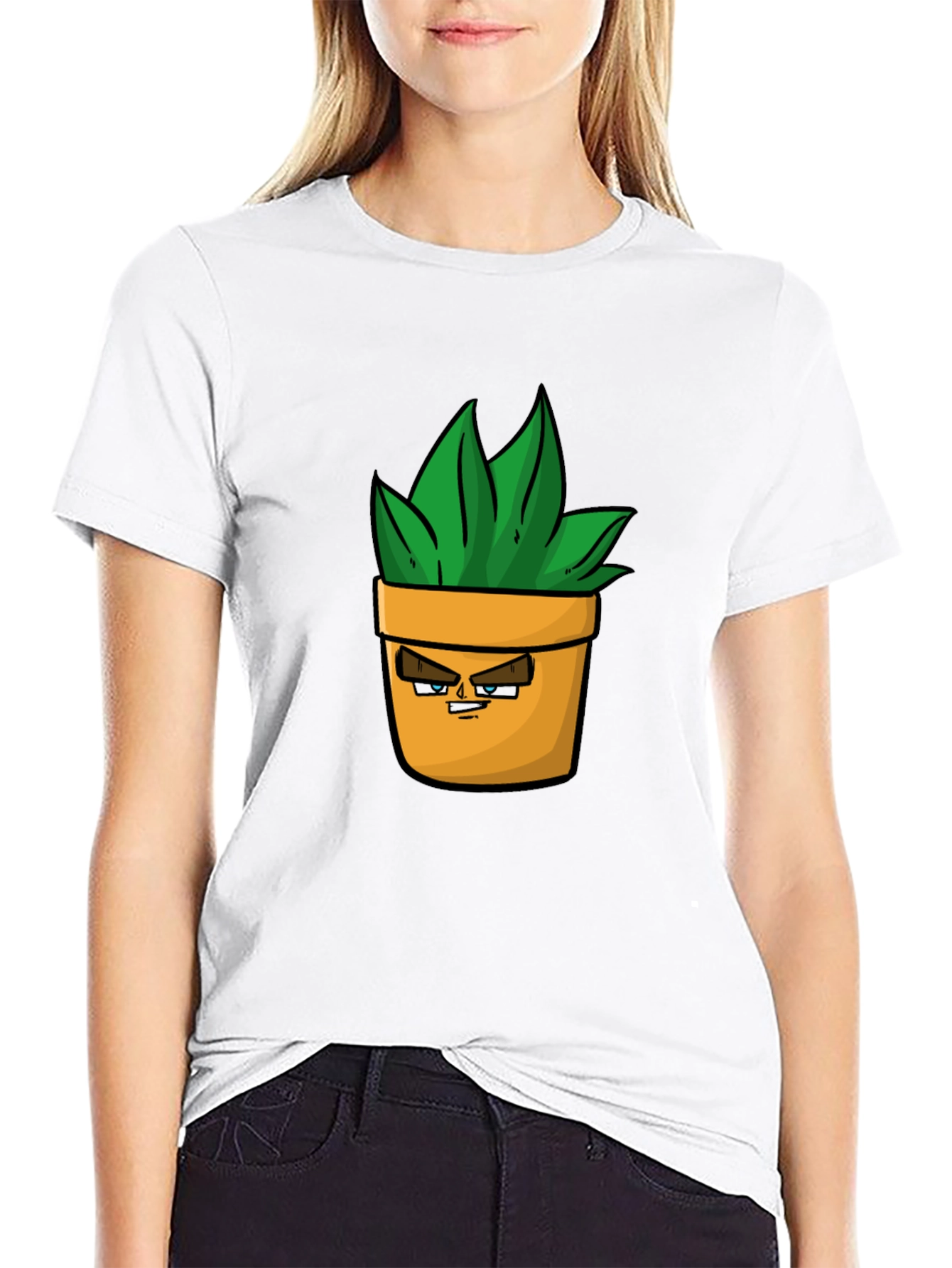 Cool Plant Pot Graphic T-Shirt - Stylish Cotton Tee