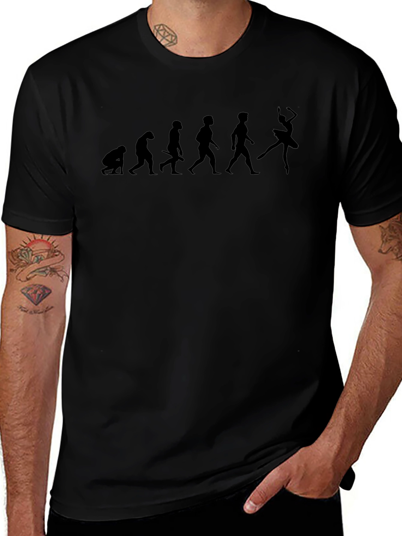 Evolution to Ballerina Black T-Shirt