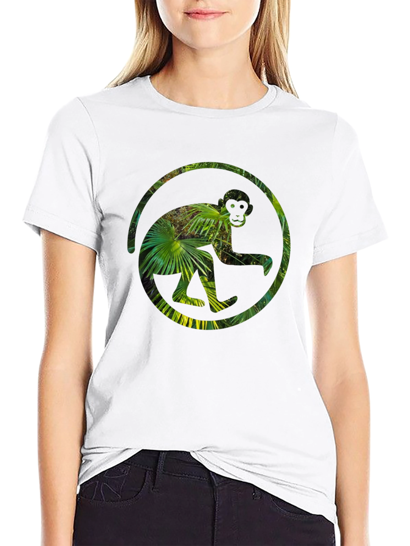 Jungle Monkey Tee - Unique Graphic Print