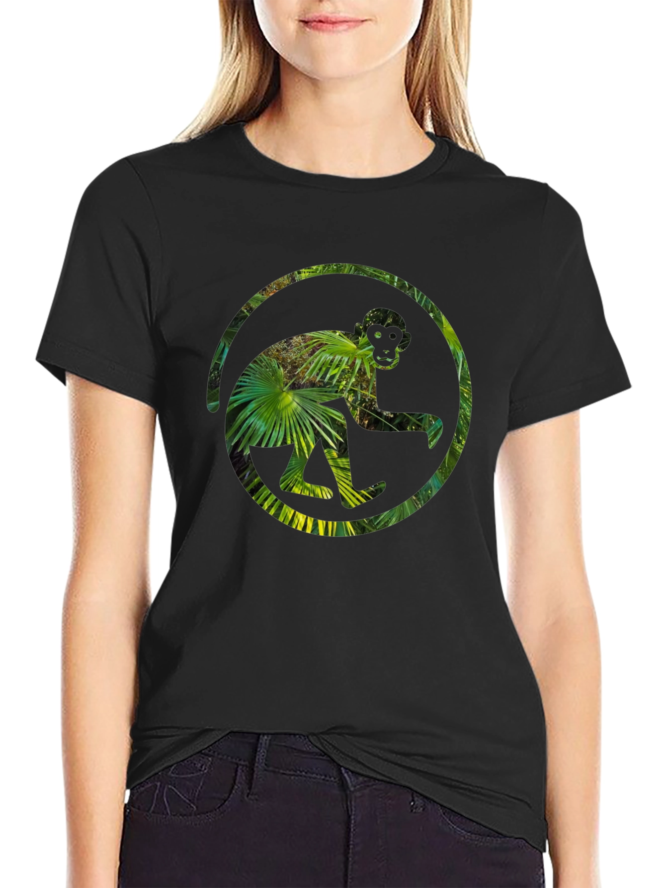 Jungle Monkey Tee - Unique Graphic Print