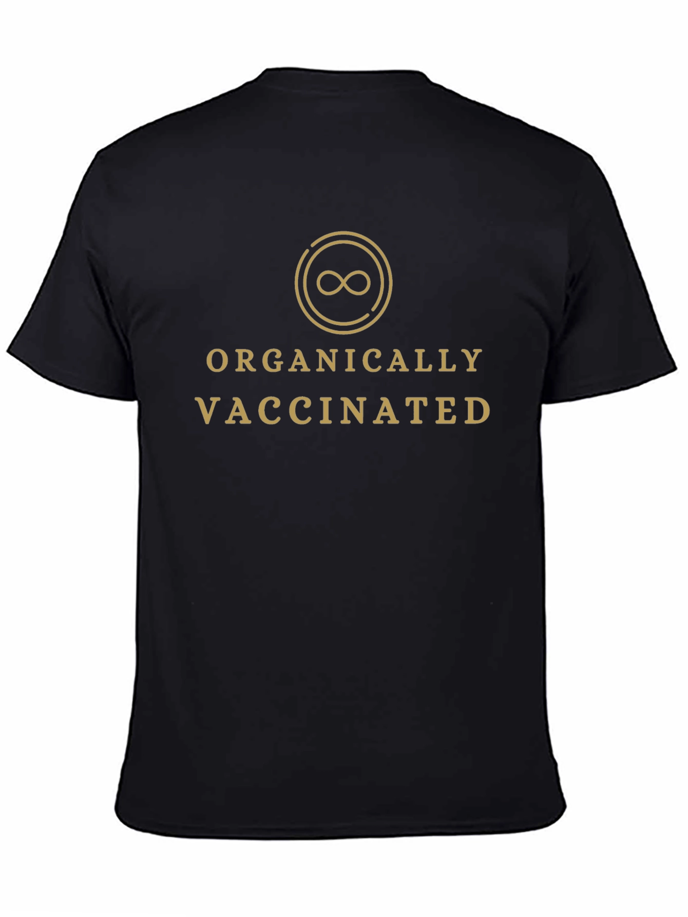 Organically Vaccinated Tee - Black Cotton Blend