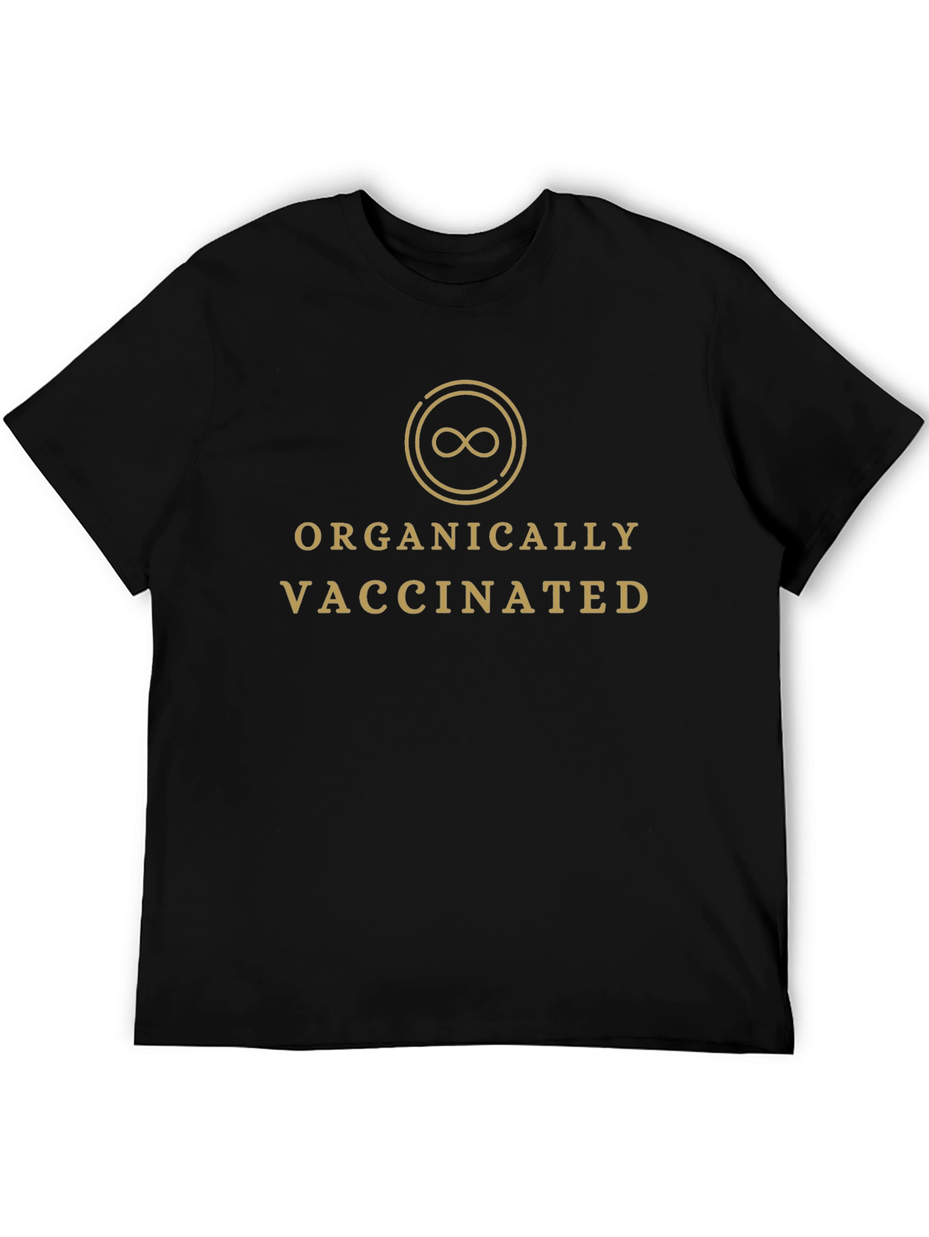 Organically Vaccinated Tee - Black Cotton Blend