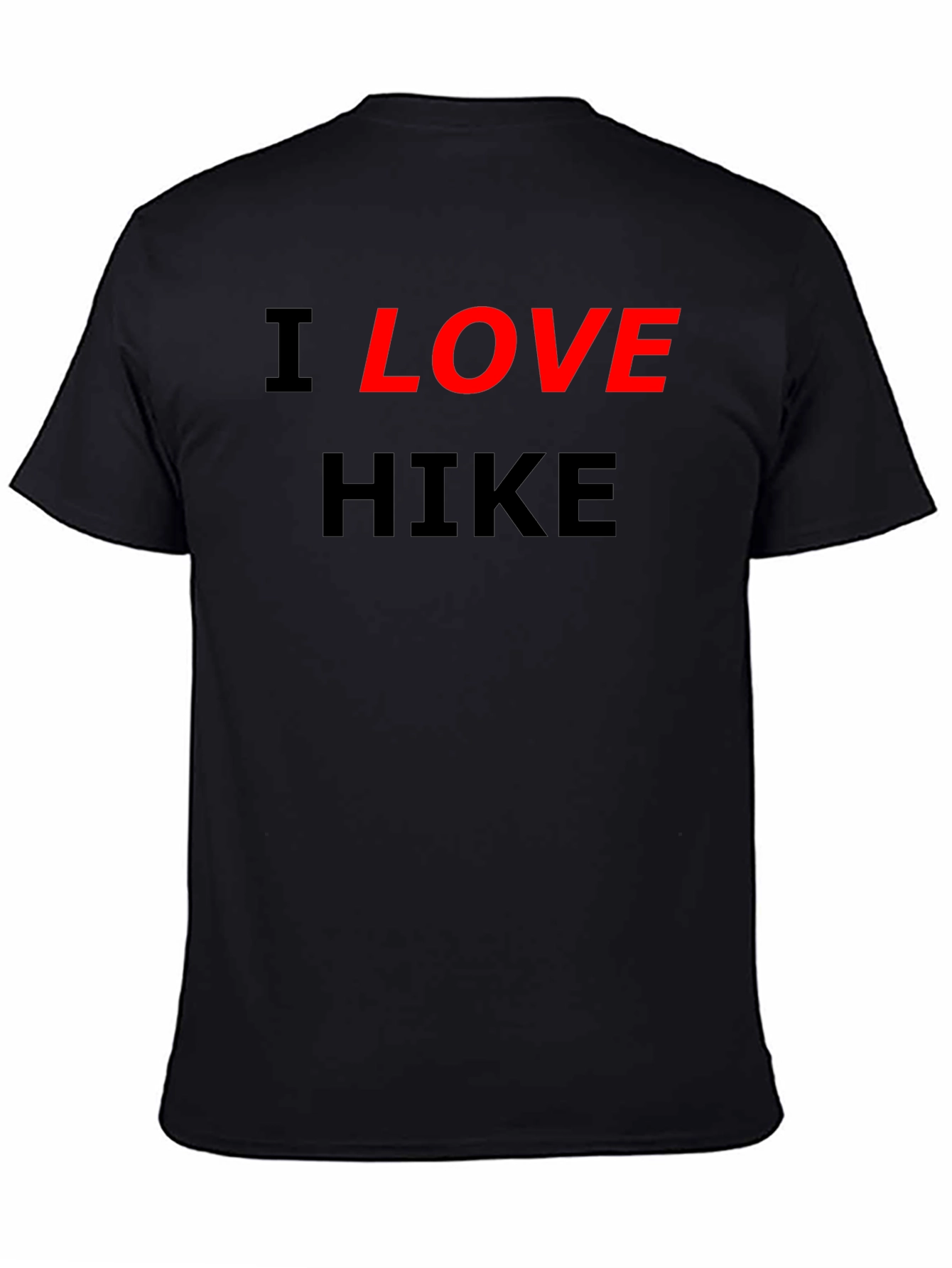 I Love Hike Black T-Shirt