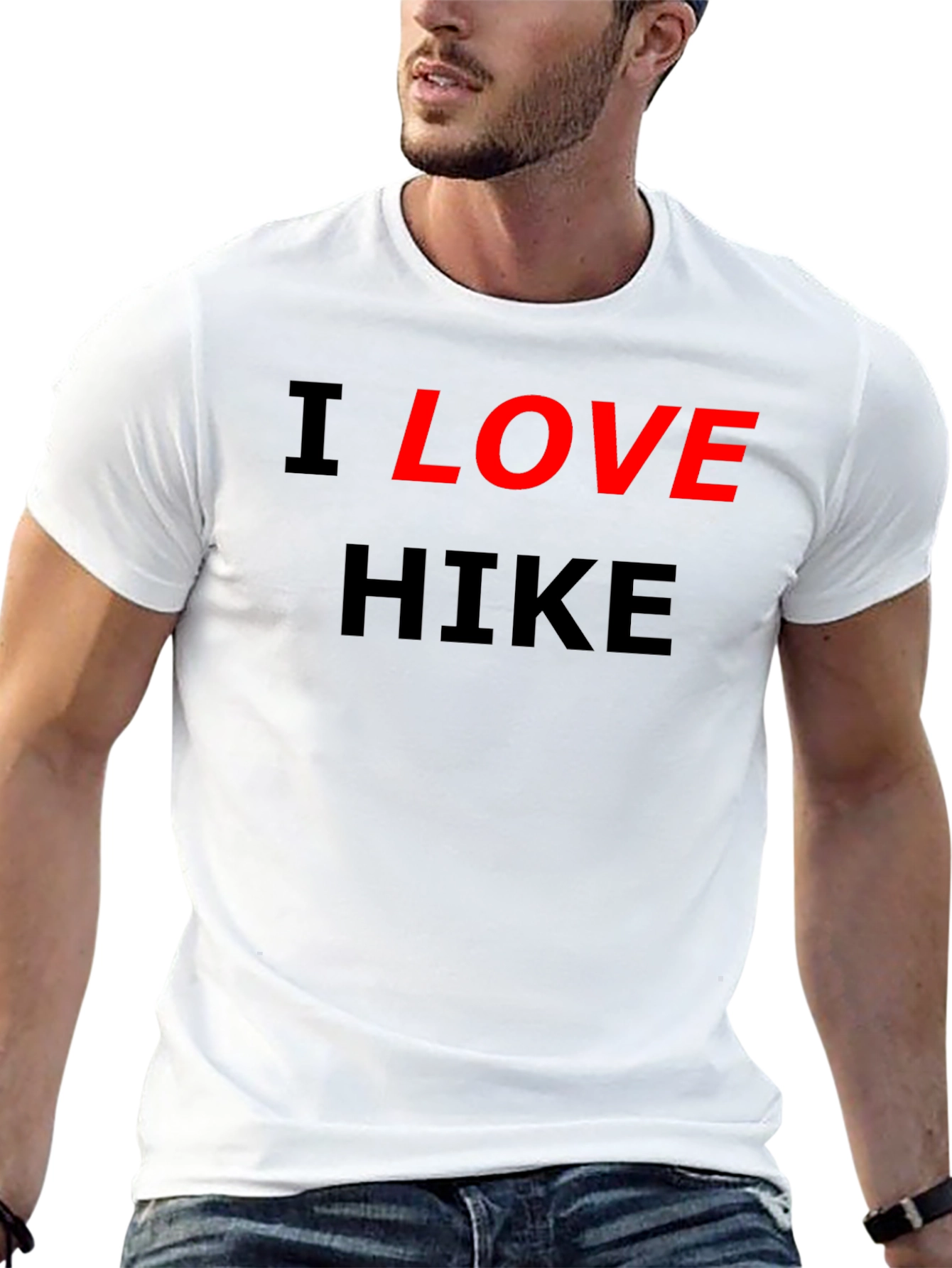 I Love Hike Black T-Shirt