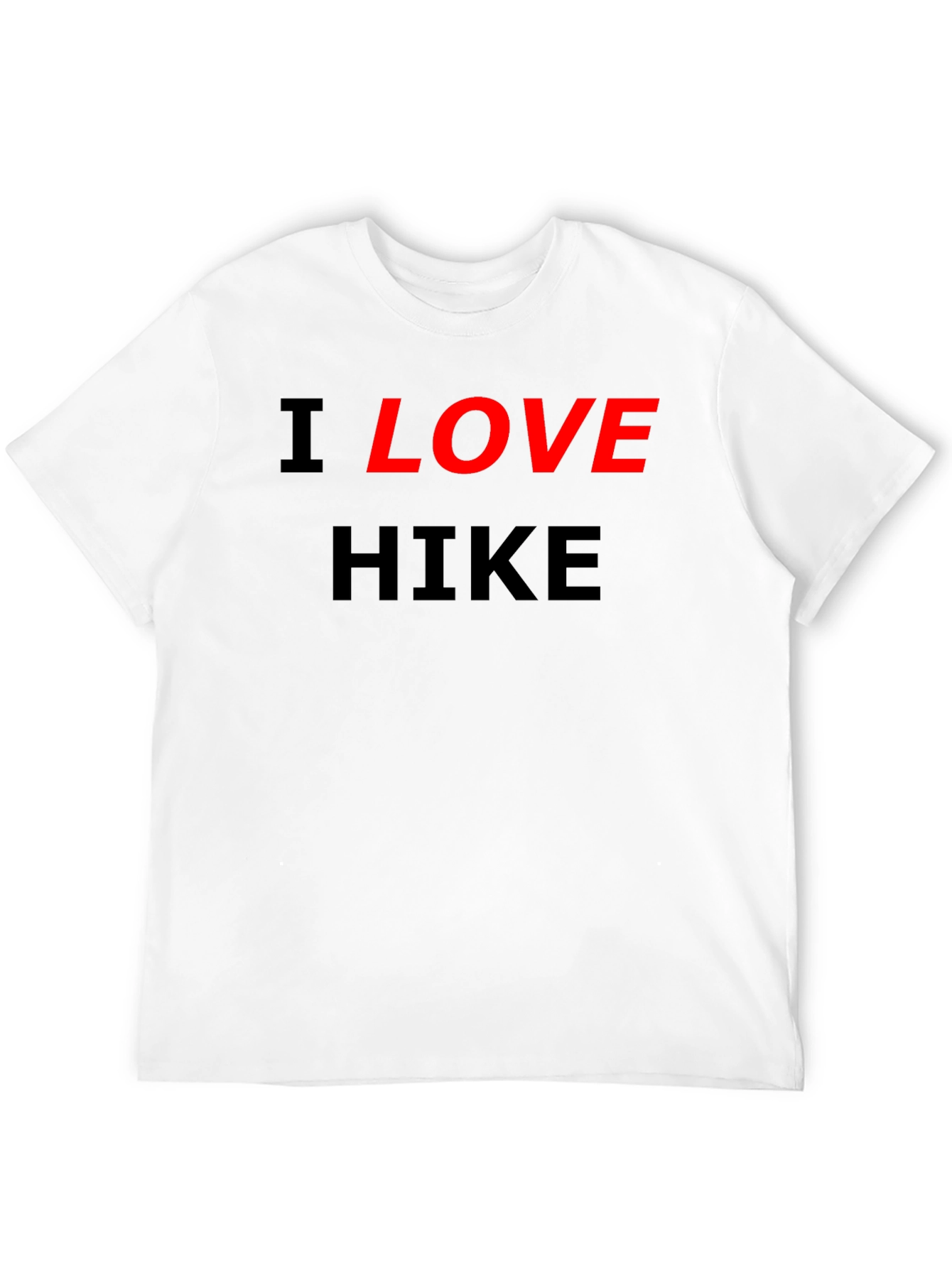 I Love Hike Black T-Shirt