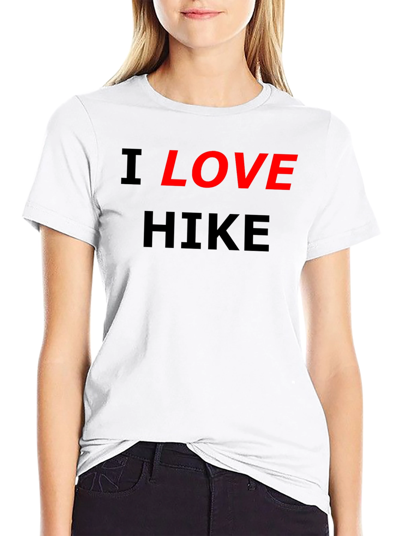 I Love Hike Black T-Shirt