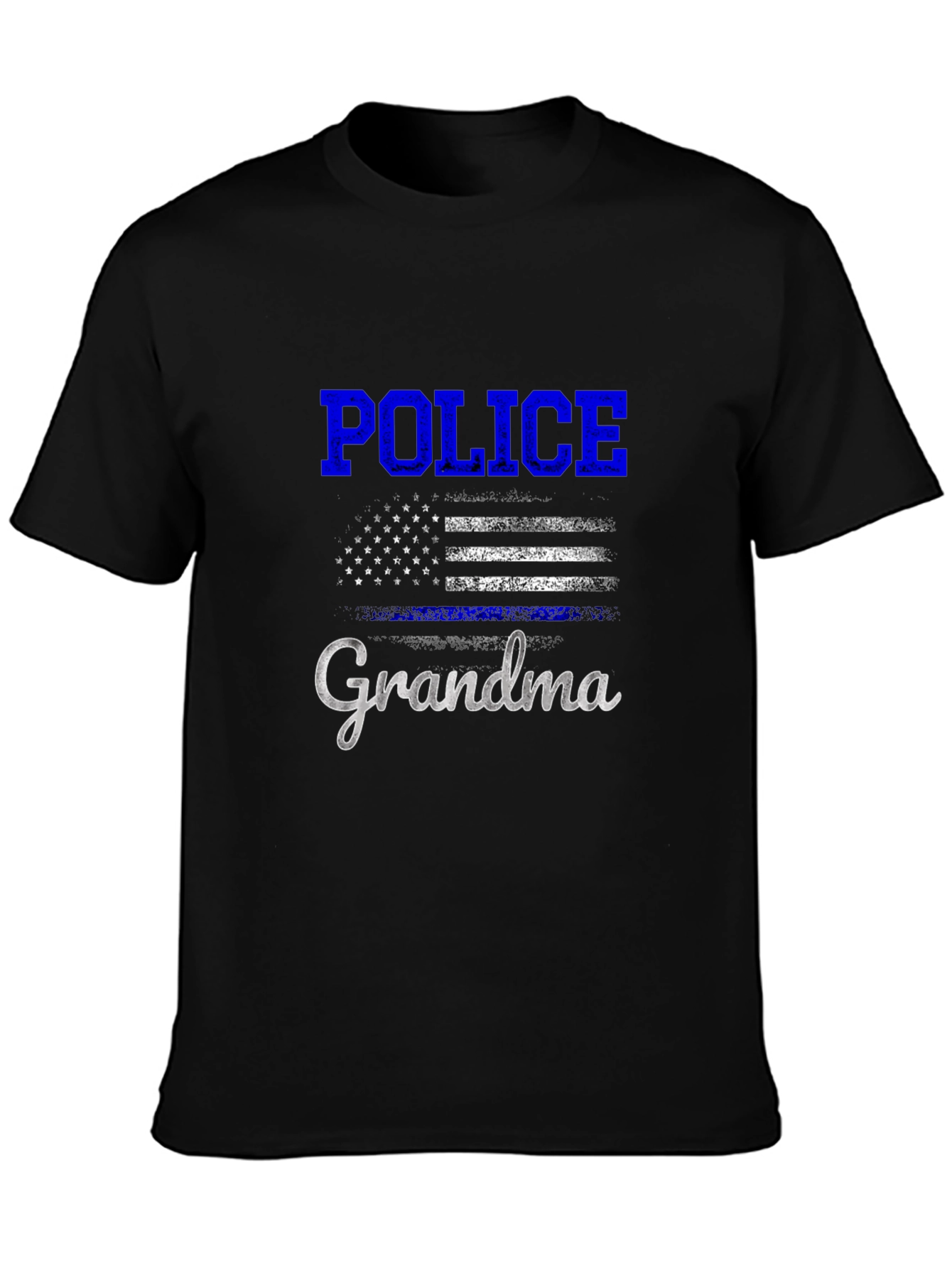 Police Grandma T-Shirt - Thin Blue Line