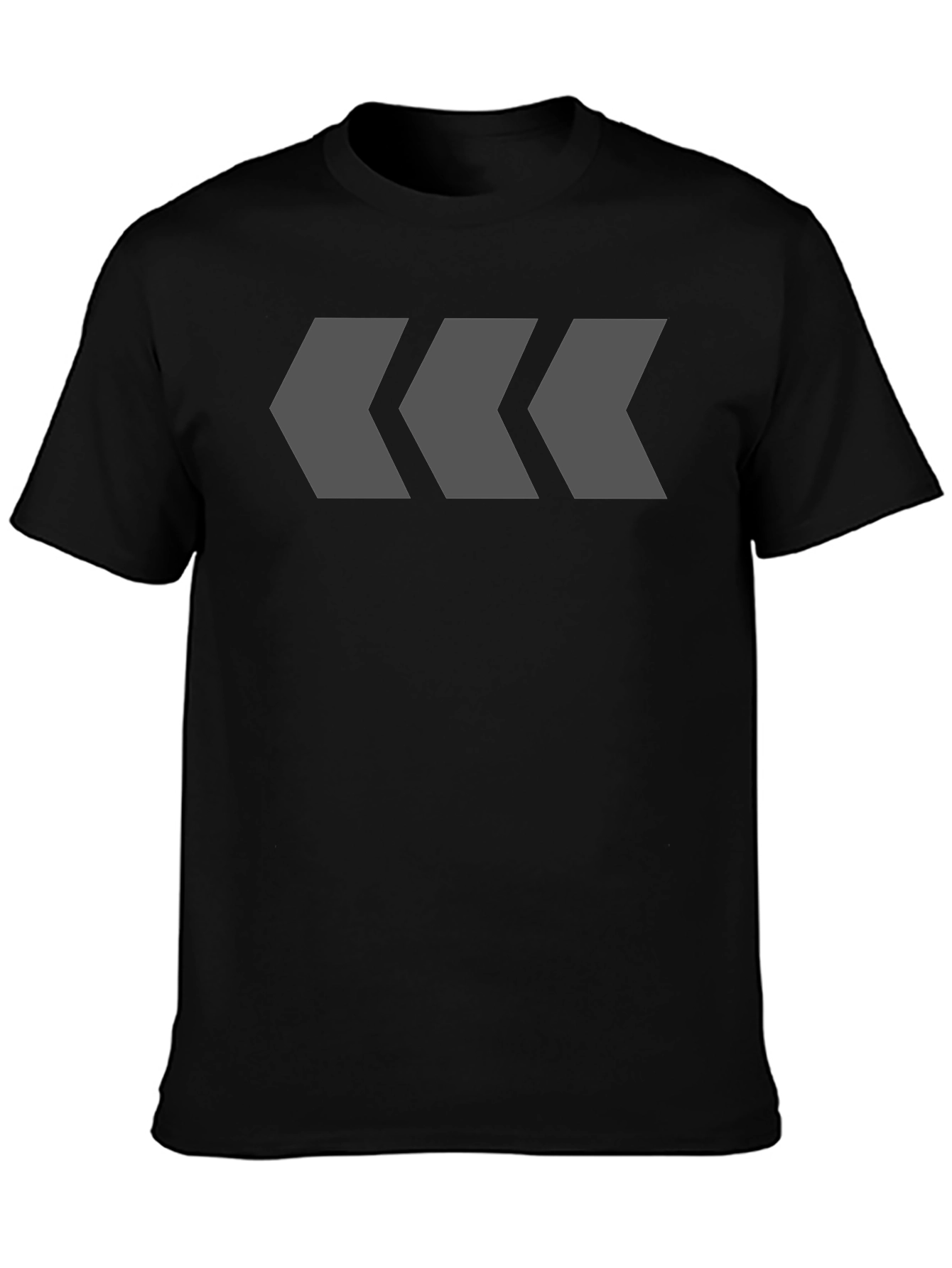 Modern Arrow Graphic Tee - Black Cotton Blend