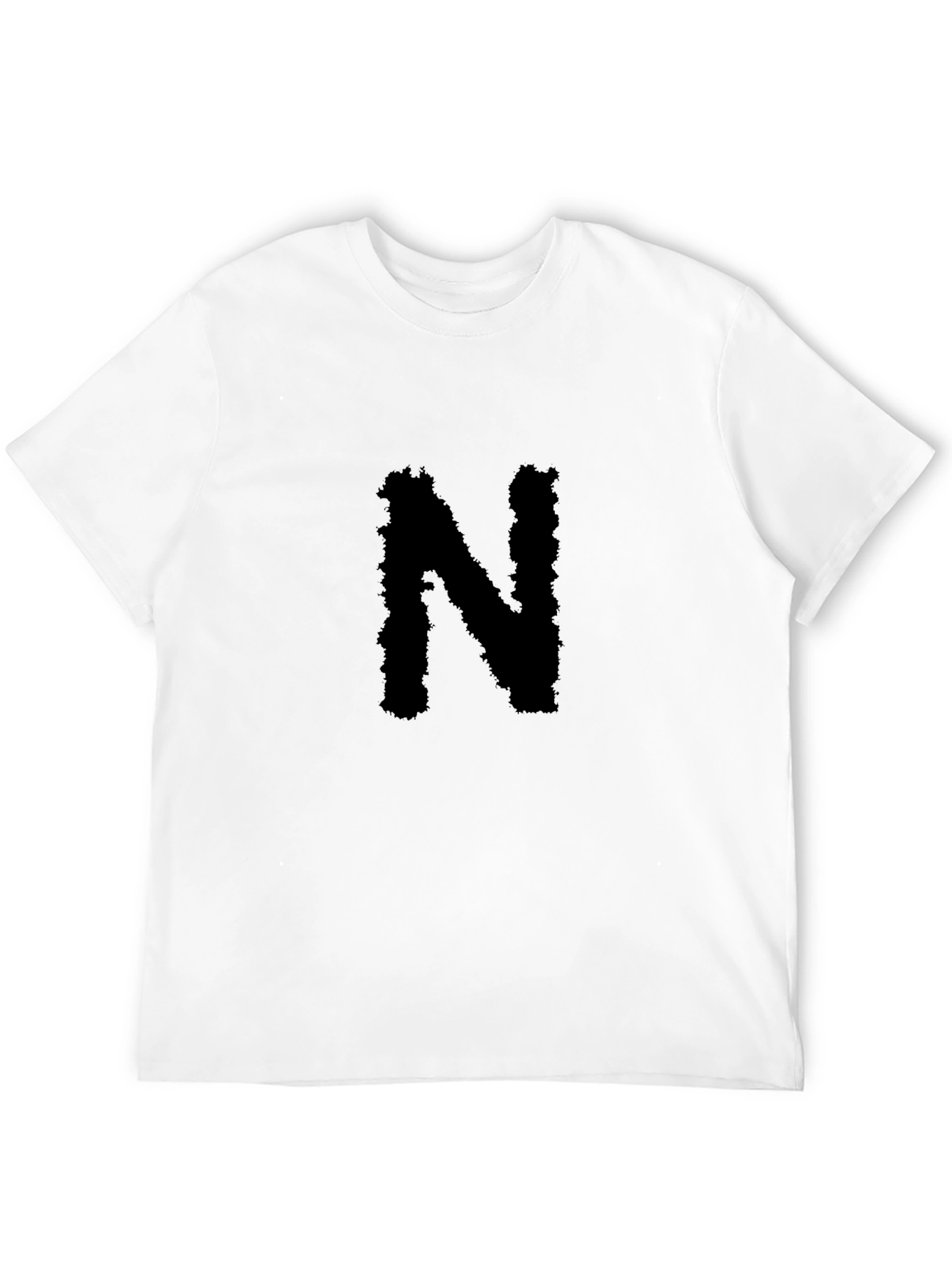Black T-Shirt with Bold N Graphic