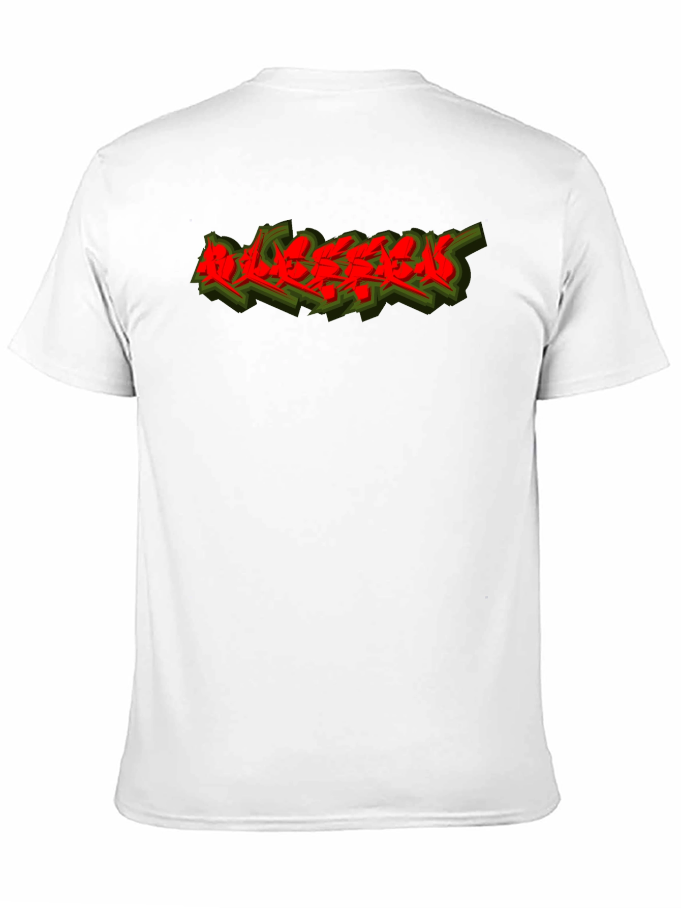 Edgy Graphic Tee - Red Graffiti Style Print